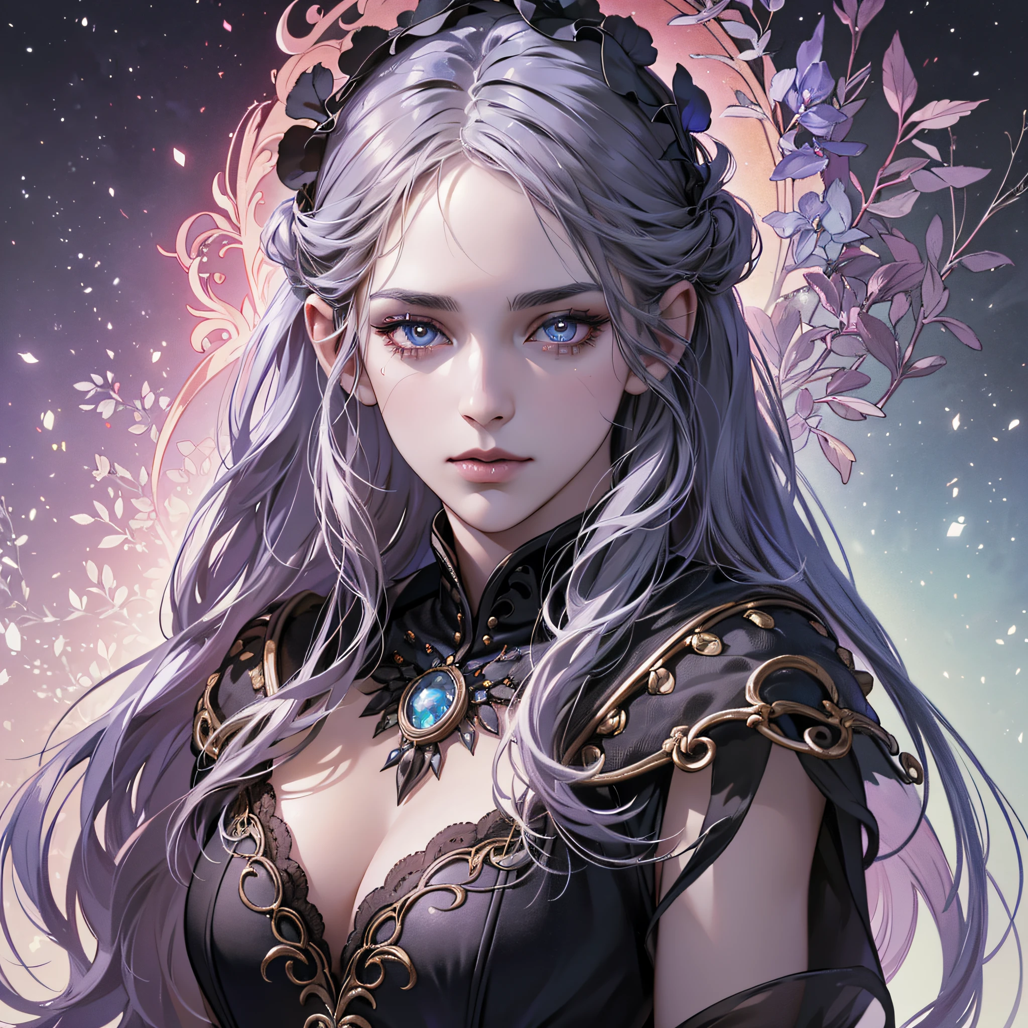 DnD, show the full-body, a DROW PRIESTESS in Menzoberranza, ((realistic:1.5)),((best quality)), ((masterpiece)),((detailed)), (detailed face, beautiful eyes, detailed pupils, detailed clothes and features, clear background:1.3), chiaroscuro, hyperrealism, luminism, hd, very detailed, 4k, 8k, shot on a Nikon Z7 II and Nikon NIKKOR Z 105mm f/2.8 VR S --auto --s2