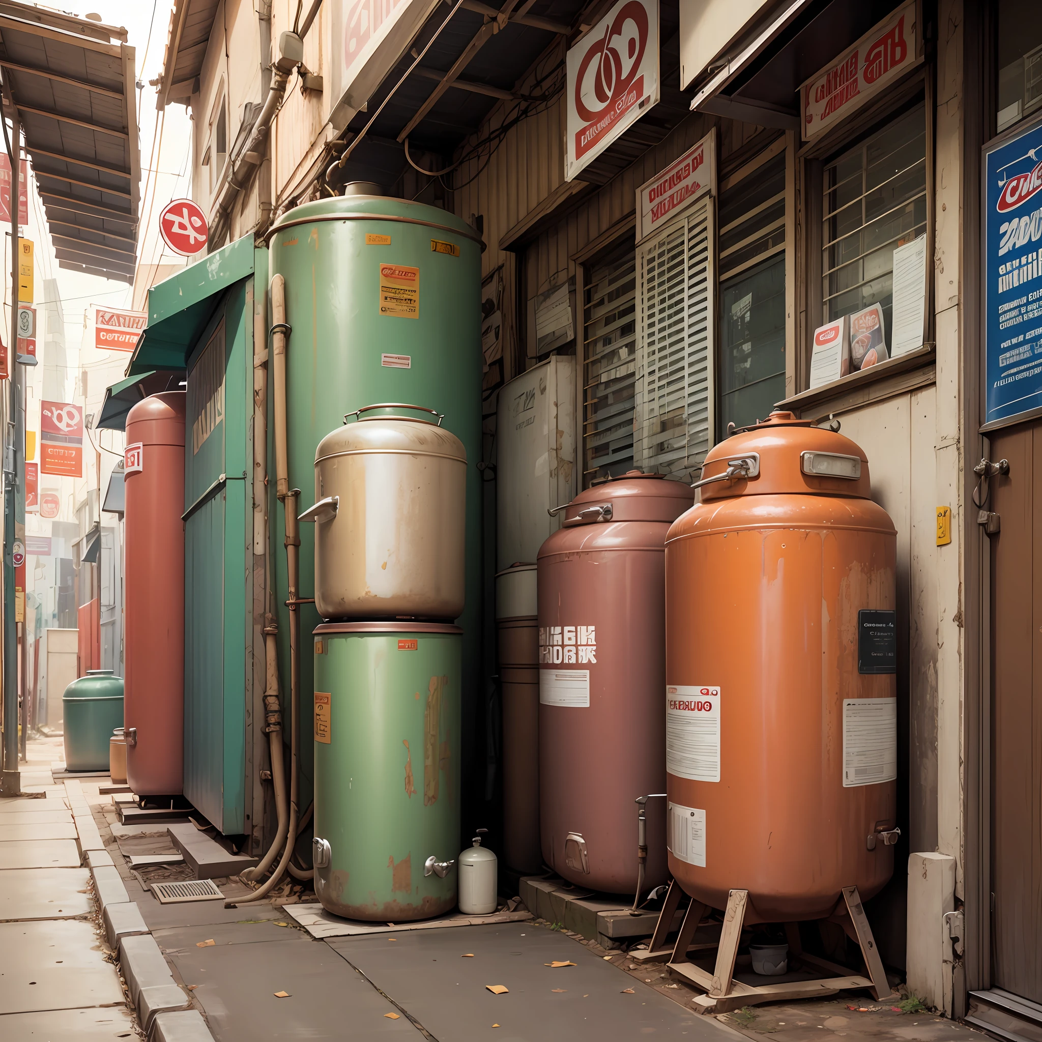 Creates advertising art, sale of cooking gas, advertising concept --auto --s2