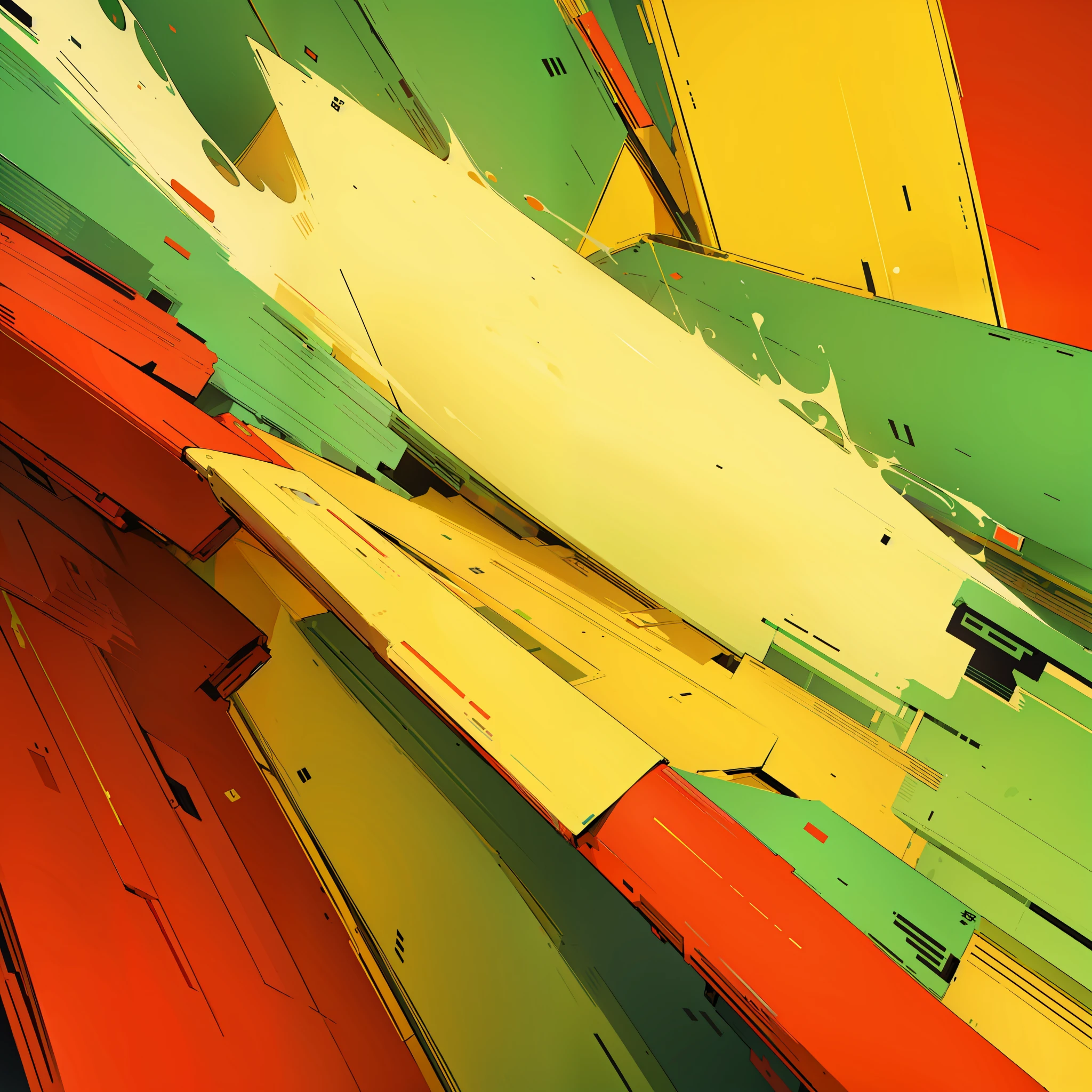 Realistic clean abstract background, yellow, red and green. for flyer --auto --s2