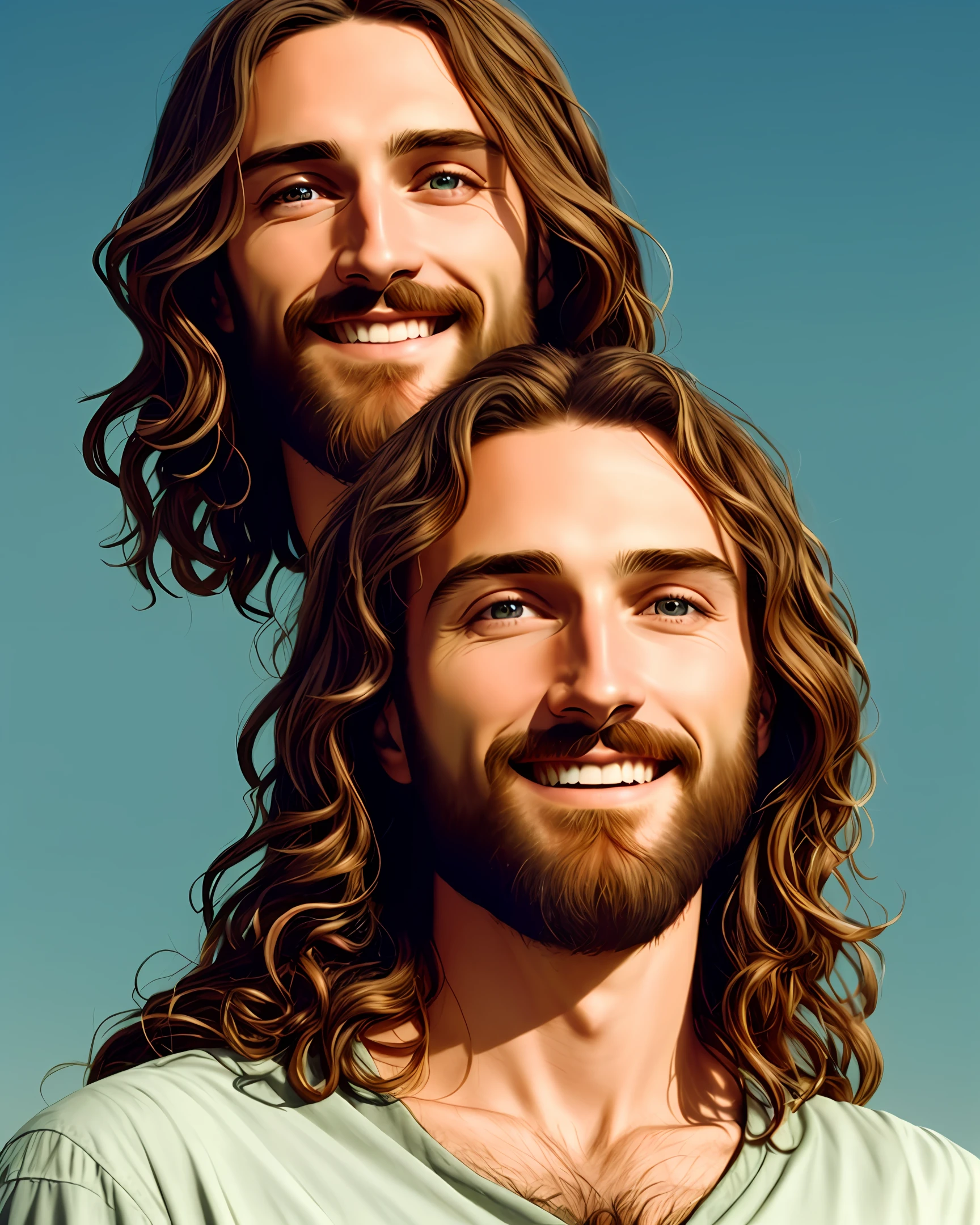 Jesus smiling