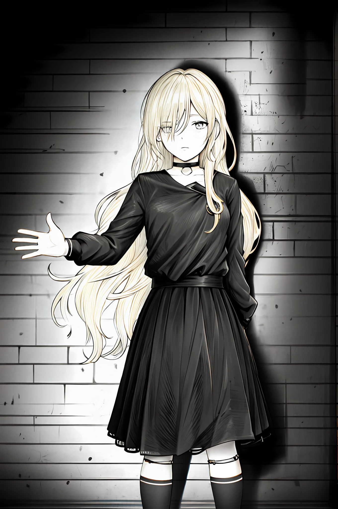 hand behind back