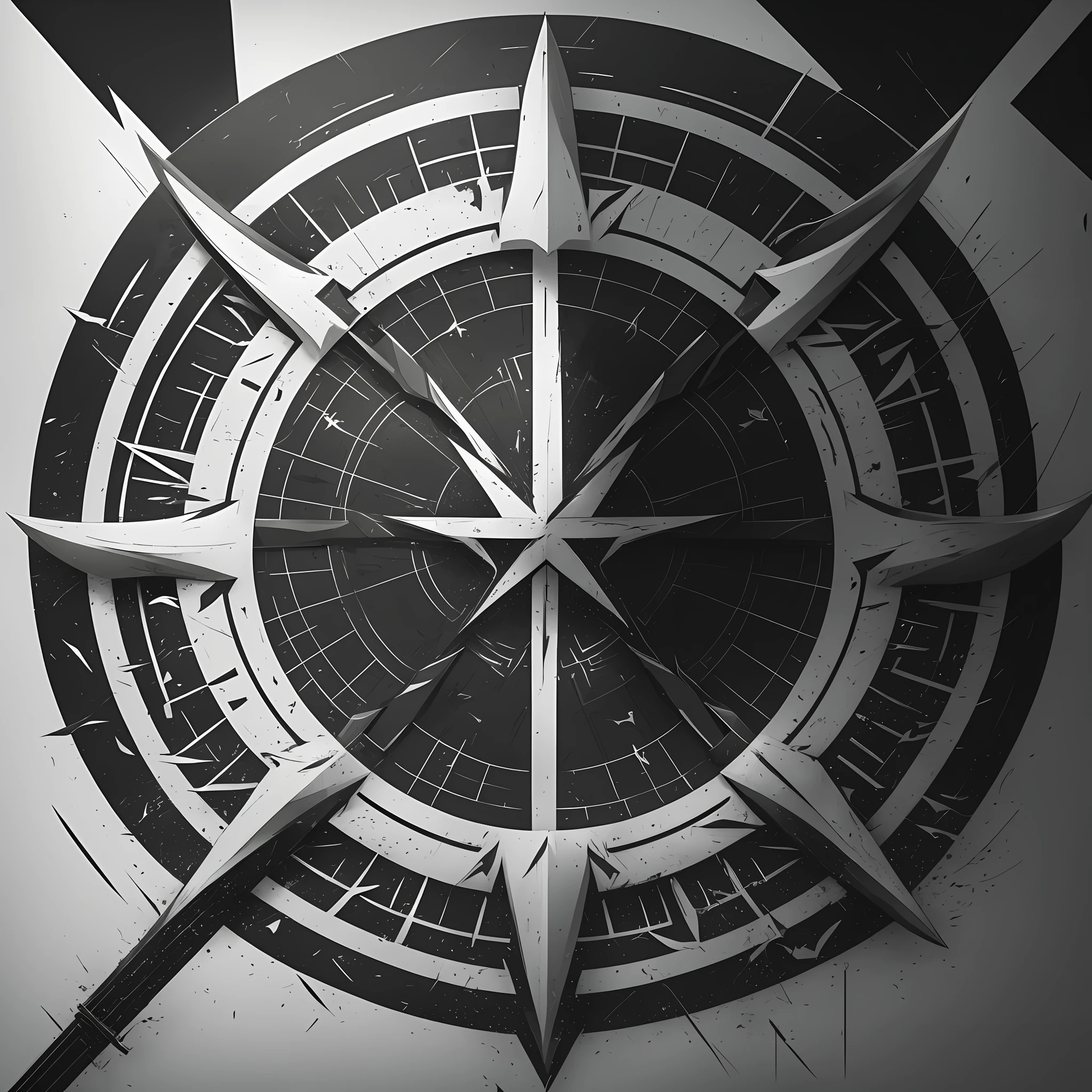 Logo, black and white logo with triangle and word jiu jitsutactical innovations, weapon, blade runner, tactics, commercial authority, future technology, 8k image quality, simpler lines, text and graphics separation, rich images, main design, detail, high quality graphics, pure black background, black and white images, no gradients, rifles and "Taran Tactics" provide a great contrast between black and white. Weapon brands, tactical equipment, ammo companies, energy, trends, lettering and weapon elements emphasize branding, dynamism and rebellious spirit. Keep it simple and avoid too many details. , easily recognizable logo, graphic elements (firearms), colors (black and white), font style (modern, powerful), layout (center placement) and overall design style (minimalist black and white without shadows), black and pure white, no shadows --auto --s2