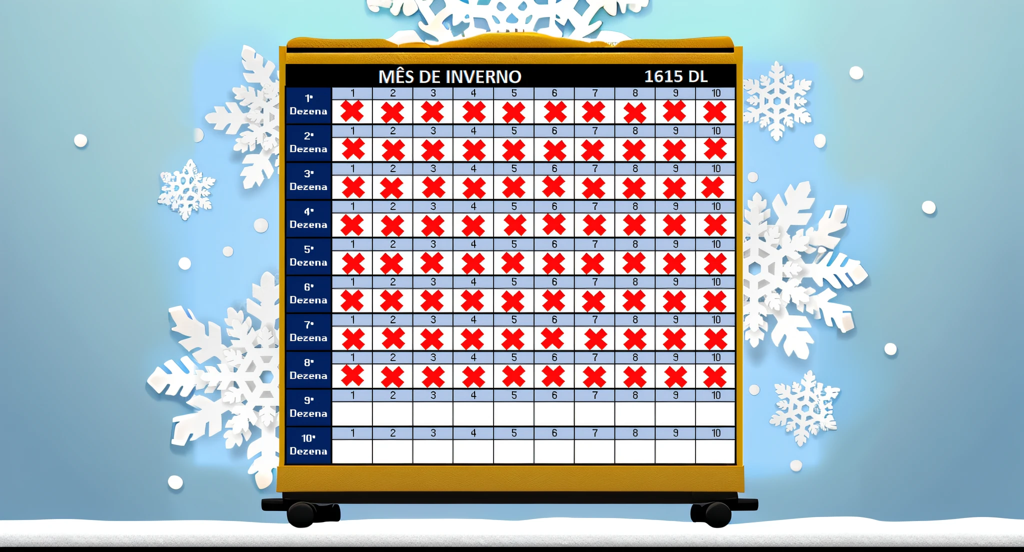 a picture of a calendar with a snowflakes and a red cross, uneven, 256x256, 2 5 6 x 2 5 6, daverapoza, screencapture, (snow), jerez, reyezuelo listado, mesa, screen capture, thumbnail, iso 1 6 0 0, iso 1600, dantes inferno