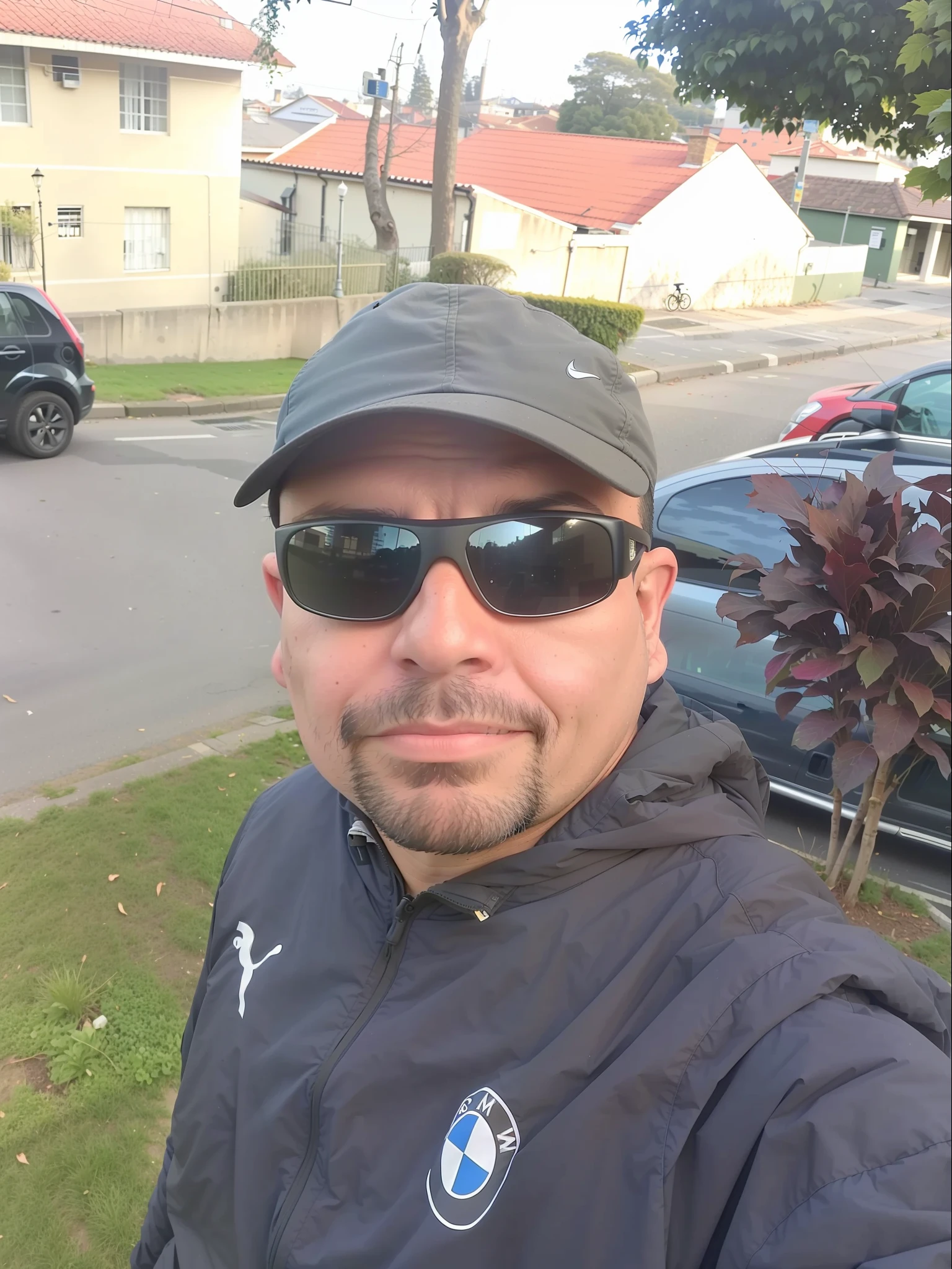 there is a man that is taking a selfie in the street, 38 years old, 3 6 years old, 3 5 years old, 35 years old, 45 years old men, 3 2 years old, 4 5 yo, 4 0 years old man, david rios ferreira, (38 years old), 8k selfie photograph, gui guimaraes