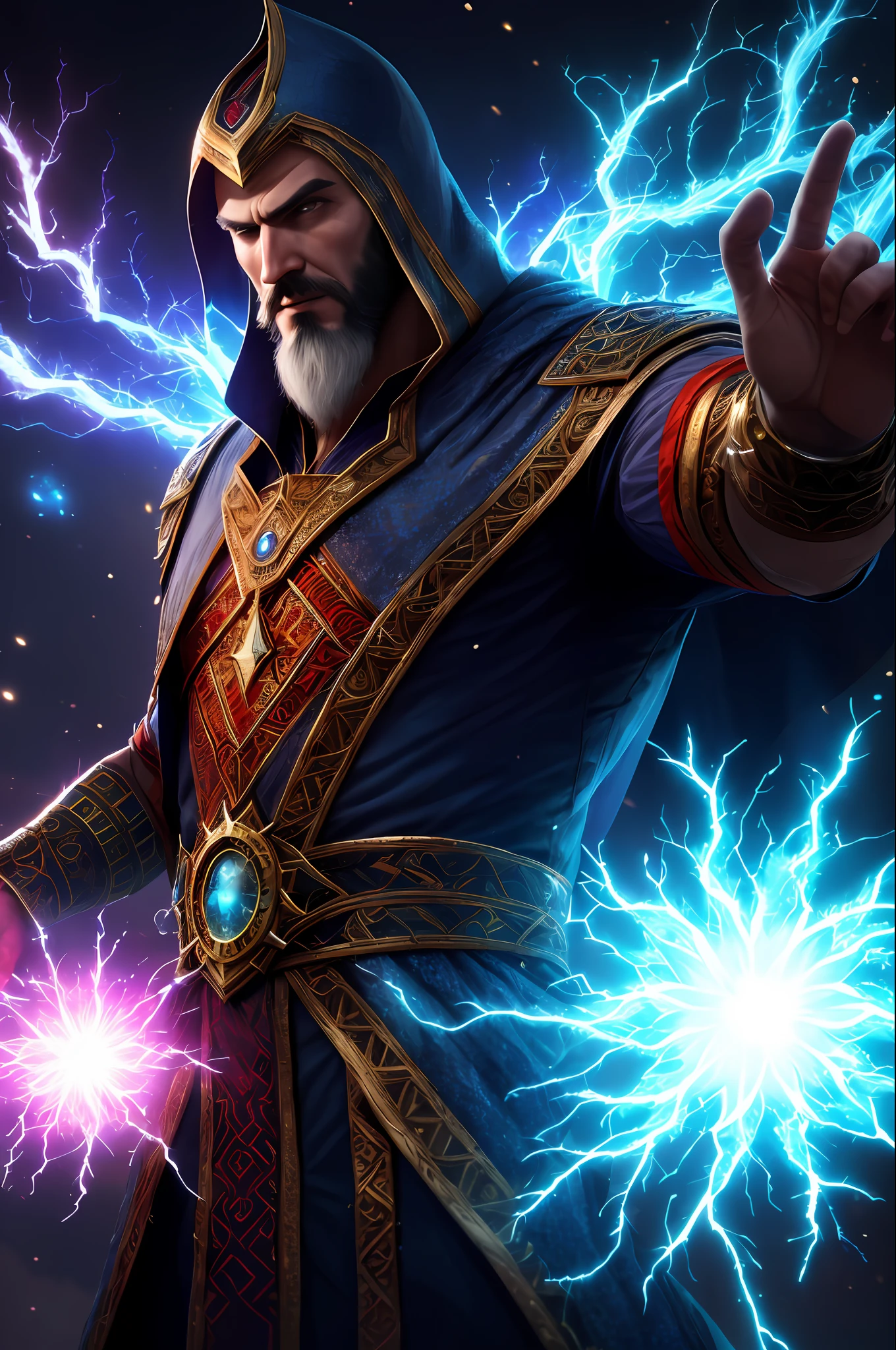 (extremely detailed 8k wallpaper), a medium shot shot of a necromancer, high detail, dramatic
