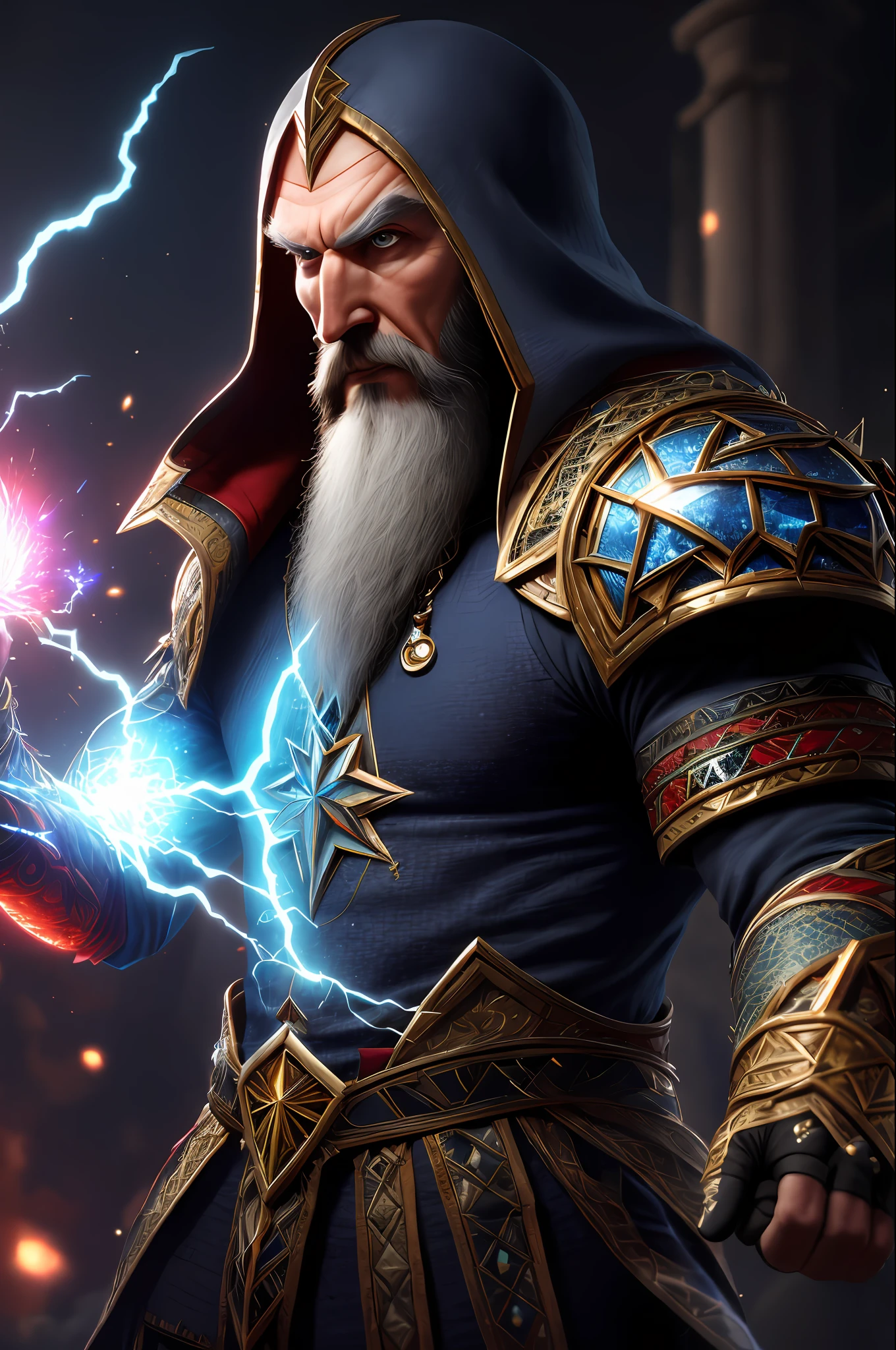 (extremely detailed 8k wallpaper), a medium shot shot of a necromancer, high detail, dramatic