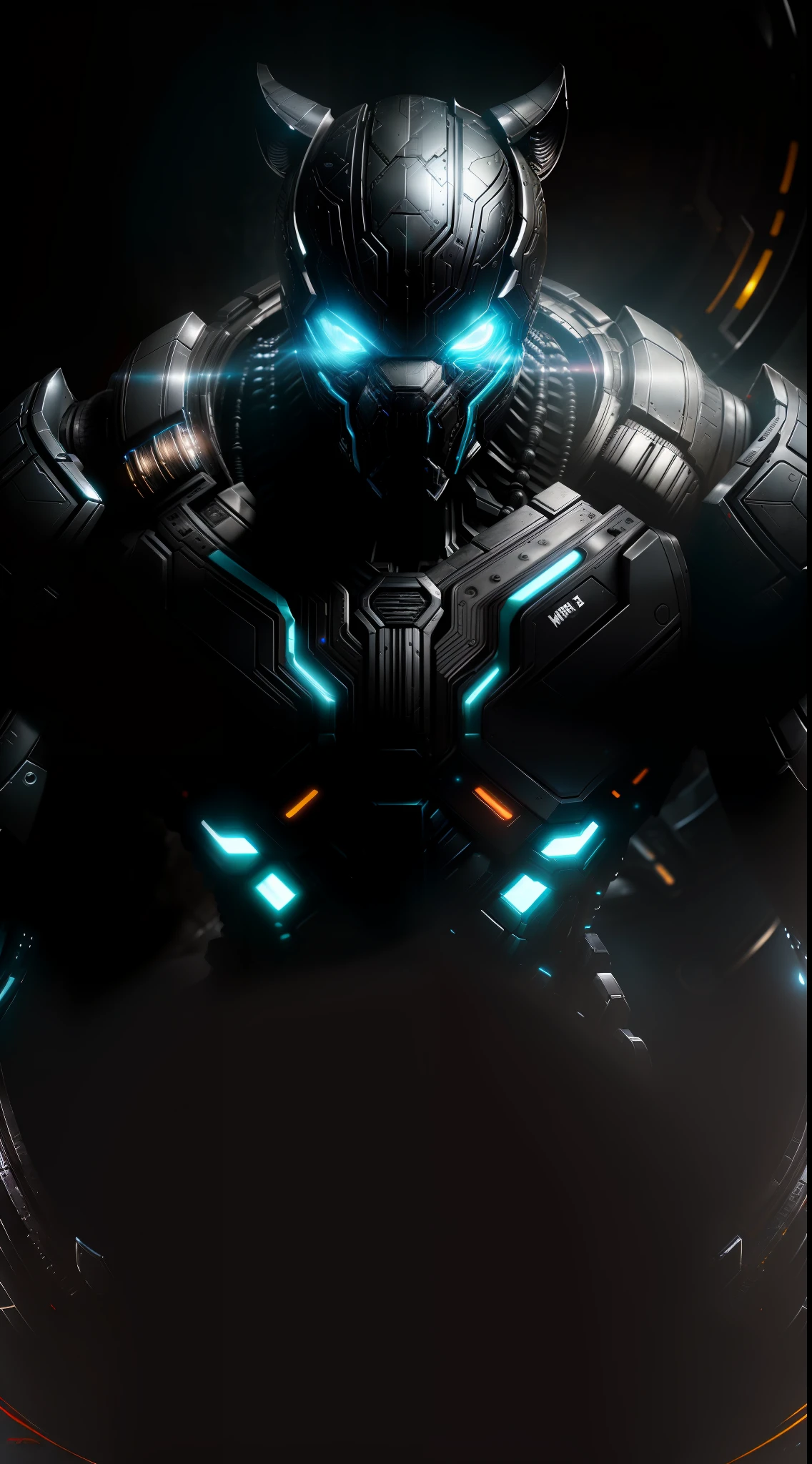 Black Panther from Marvel photography, biomechanical, complex robot, full growth, hyper-realistic, insane small details, extremely clean lines, cyberpunk aesthetic, masterpiece featured on Zbrush Central