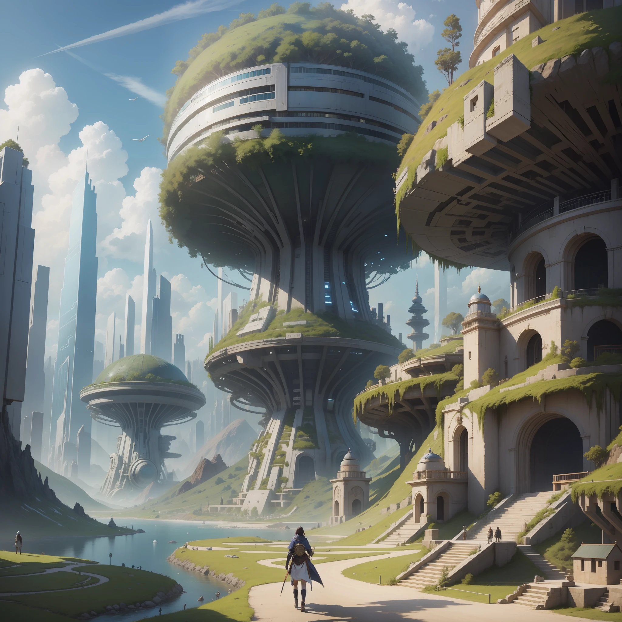 isekai civilization universe city megastructure top quality masterpiece futuristic world sci-fi