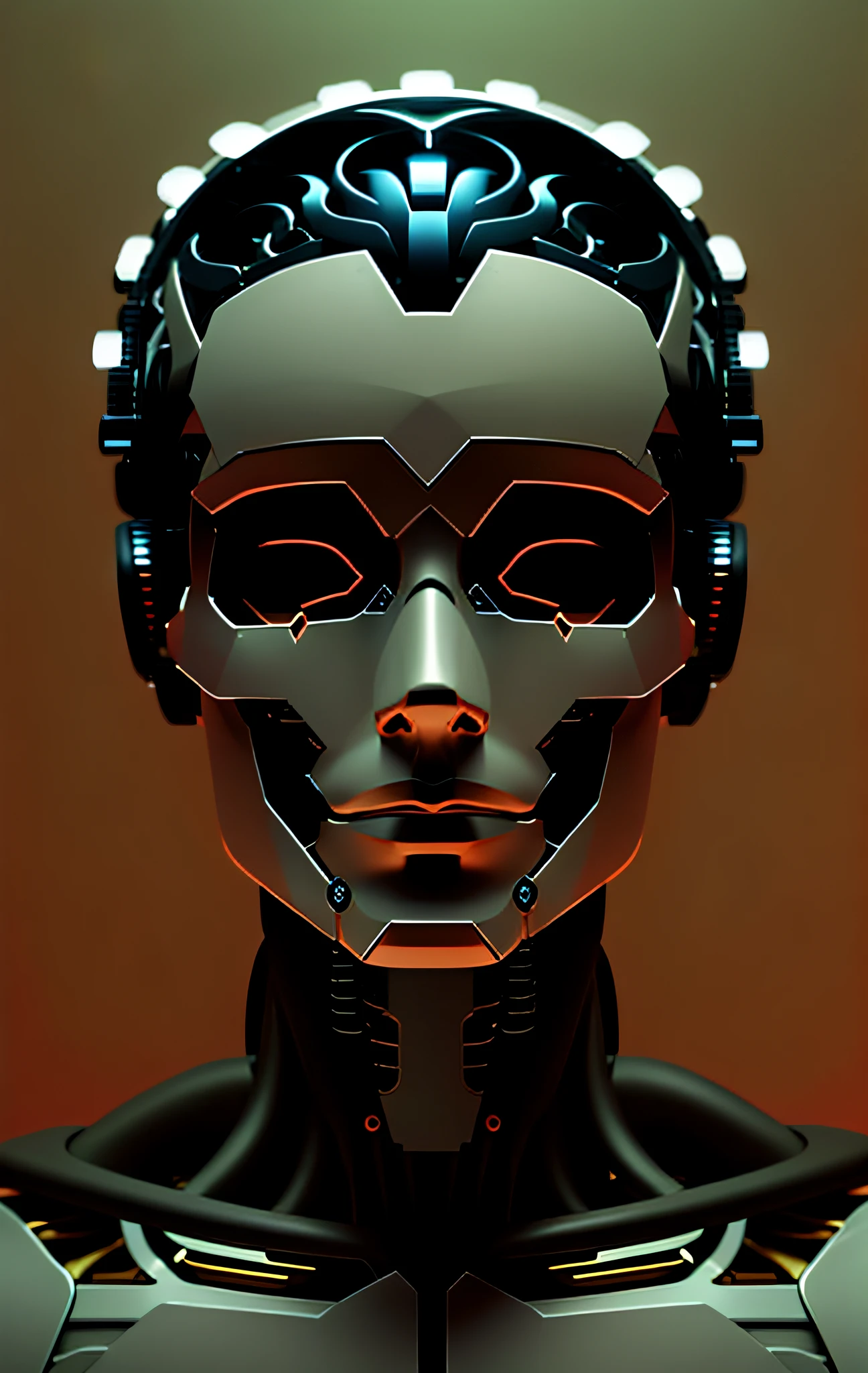 Modern robot face