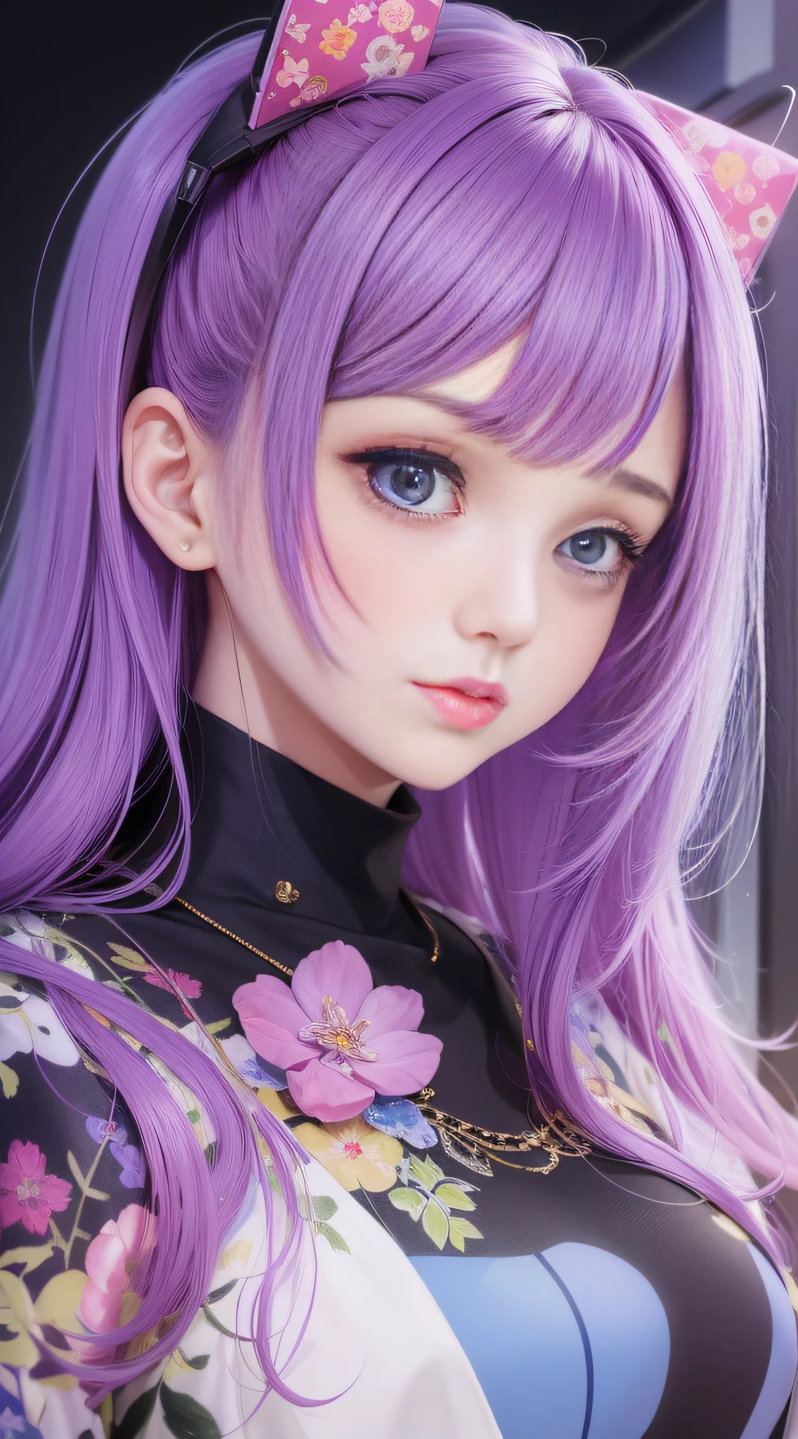 (best quality, masterpiece: 1.1), (real: 1.4), 1girl, portrait, (corneo_dva)