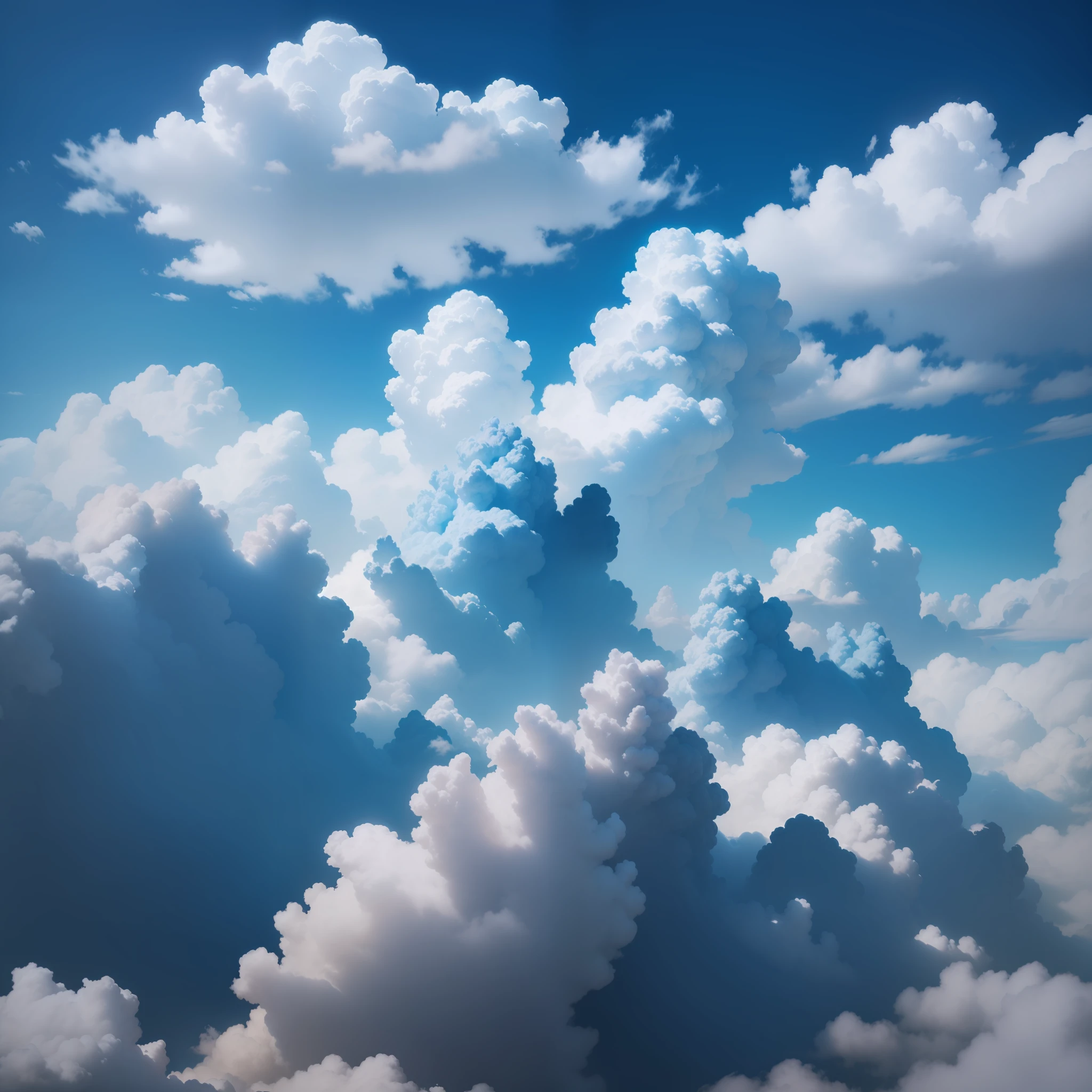Clouds, Blue Sky Nature Mysterious Otherworldly Best Quality Masterpiece Ultra High Definition 8k Fantastic