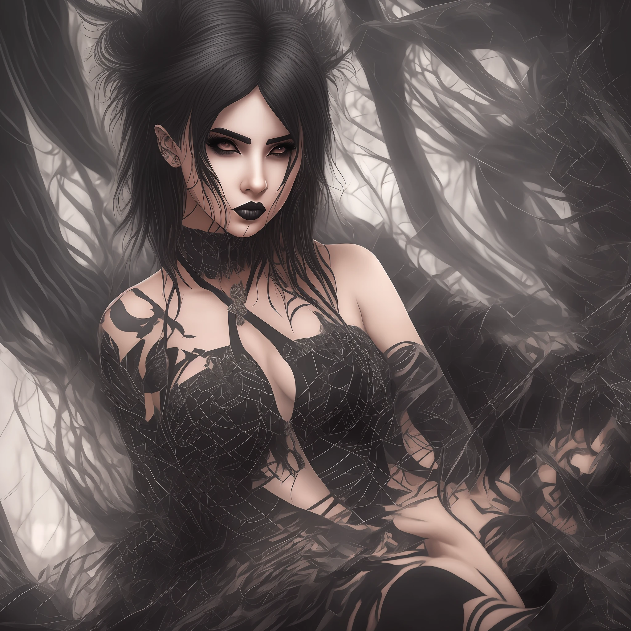 sexy goth girl --auto --s2