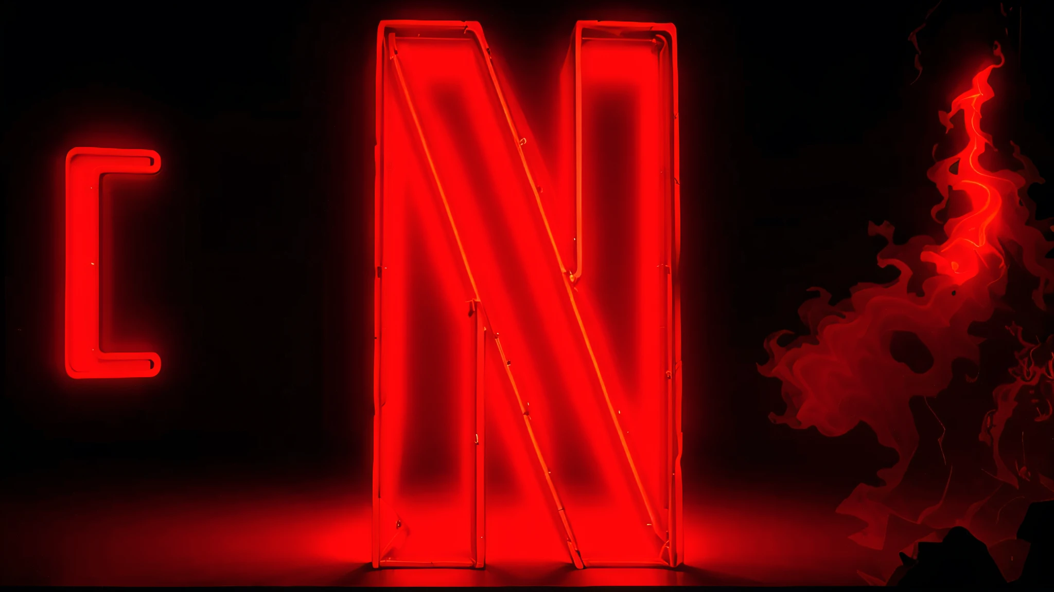 neon sign with a red neon letter n on a black background, big glowing netflix logo behind, netflix neon logo concept art, netflix animation, netflix, netflix logo, netflix series, series on netflix, at netflix, netflix trese, arcane netflix, spooky netflix still shot, digital art - n 5, -n4, -n 4, - n 4