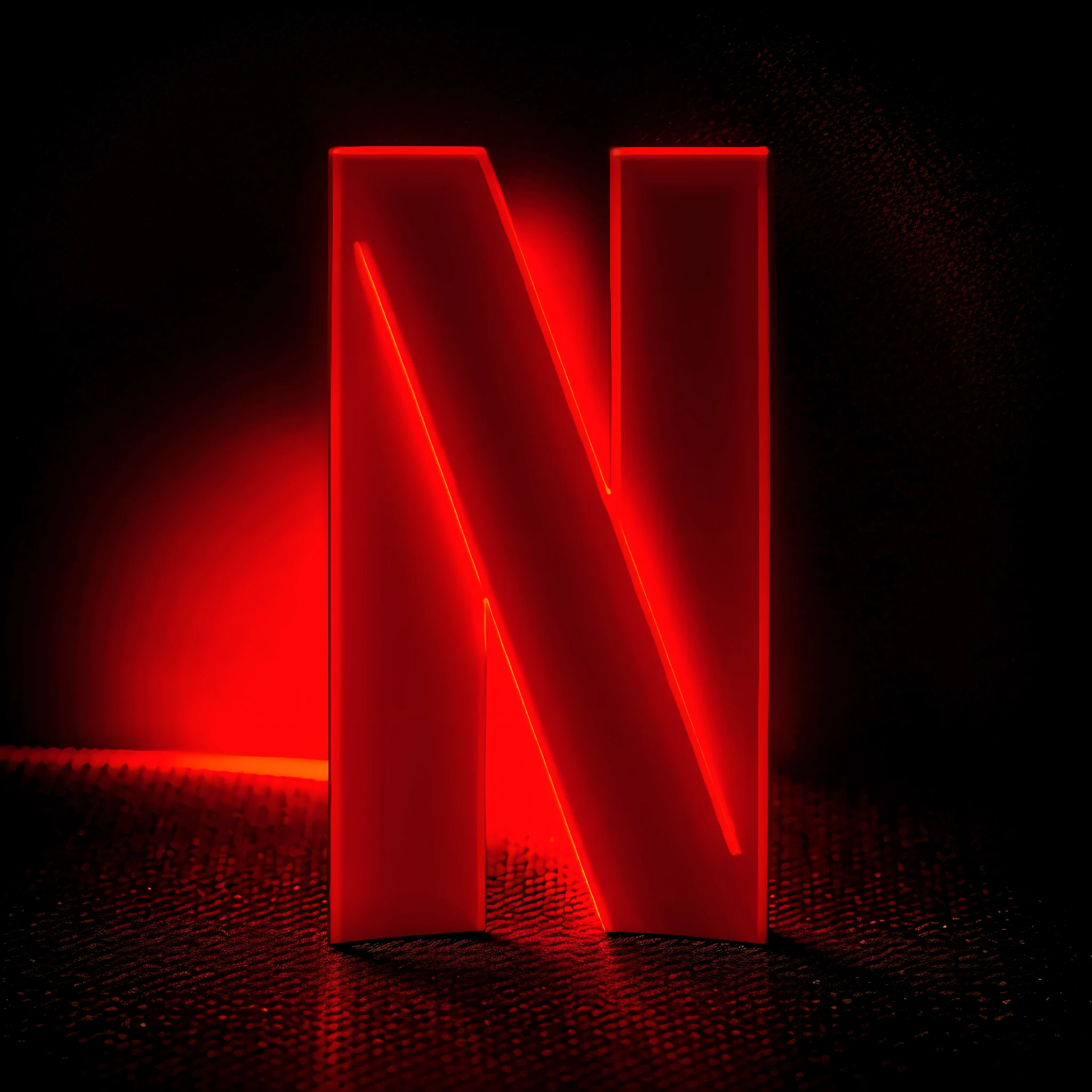 A closeup of a red Netflix logo catching fire on a black background, Netflix animation with fire, Netflix logo on fire, Netflix, big bright Netflix logo on the fire behind, Netflix Trese, Netflix Neon logo concept art, Netflix series, Netflix series, Netflix Arcane, Netflix Death + Robots series,  Scary Netflix still filmed, best in stock from Adobe, from Netflix's arcane