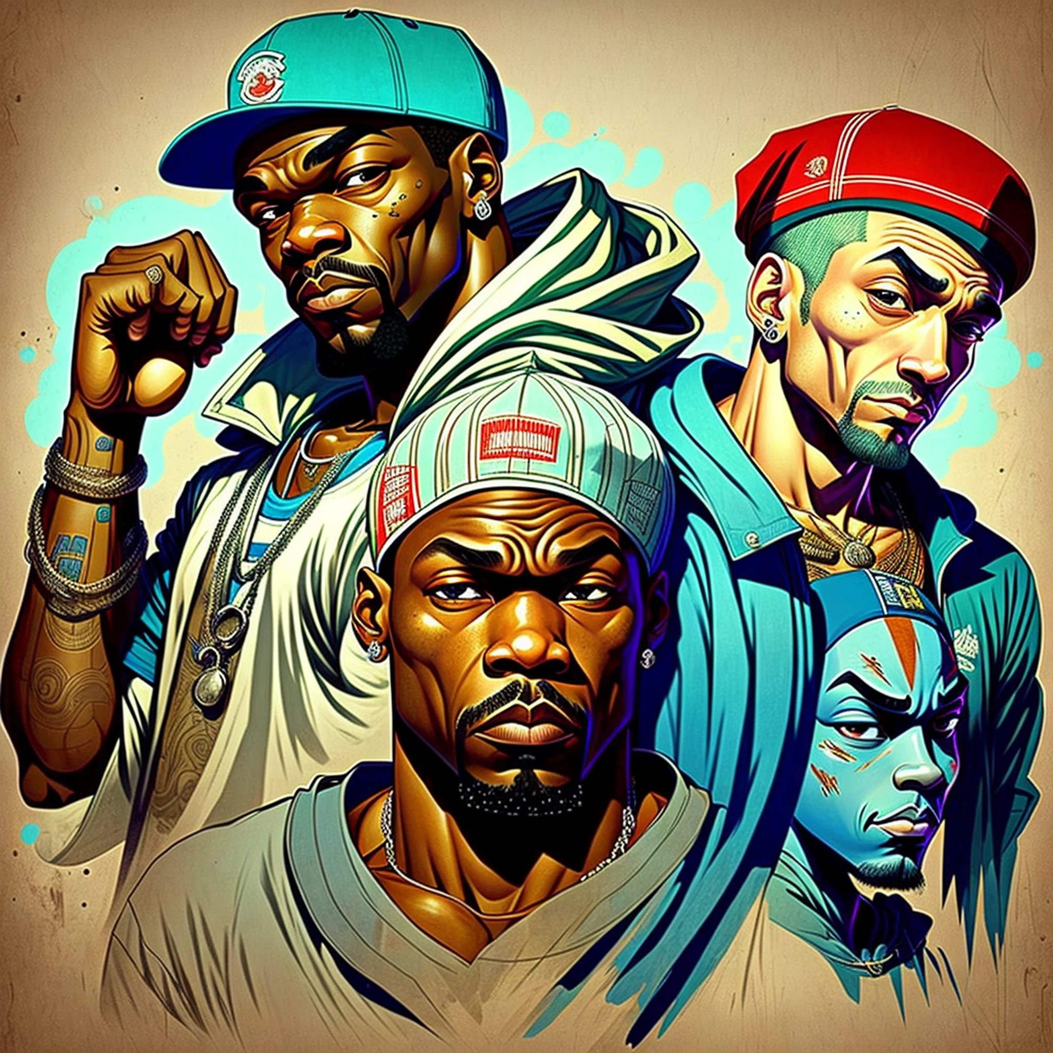 50cent, snoop dog, eminem, cartoon gangue --auto --s2