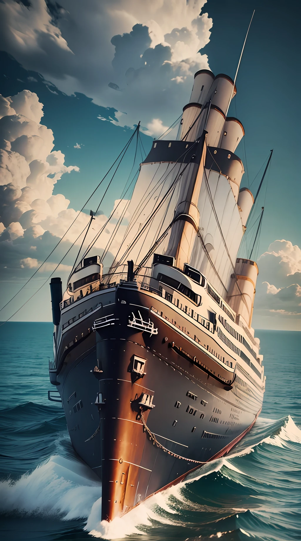 ((Titanic Ship)) 3d