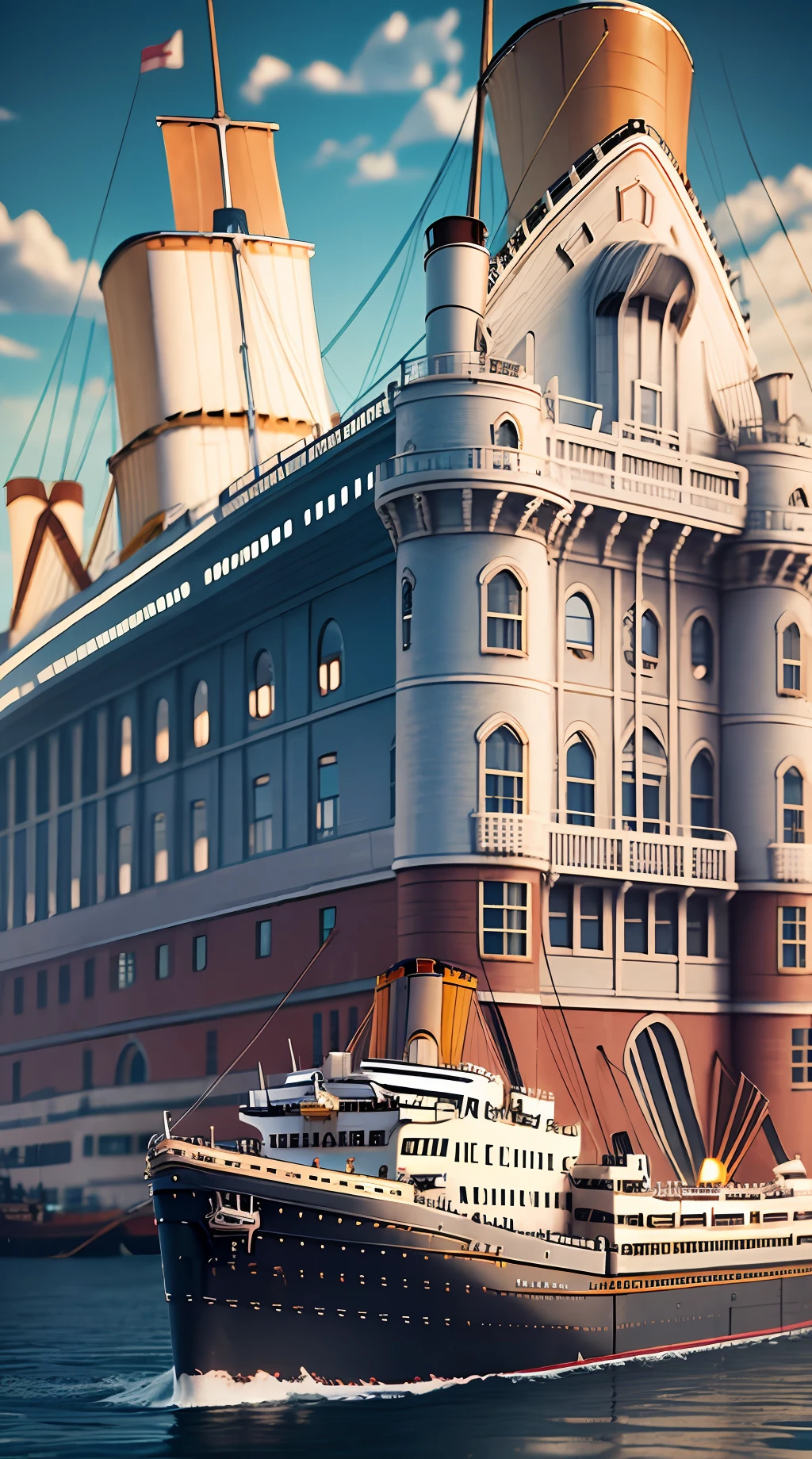 ((Titanic Ship)) 3d