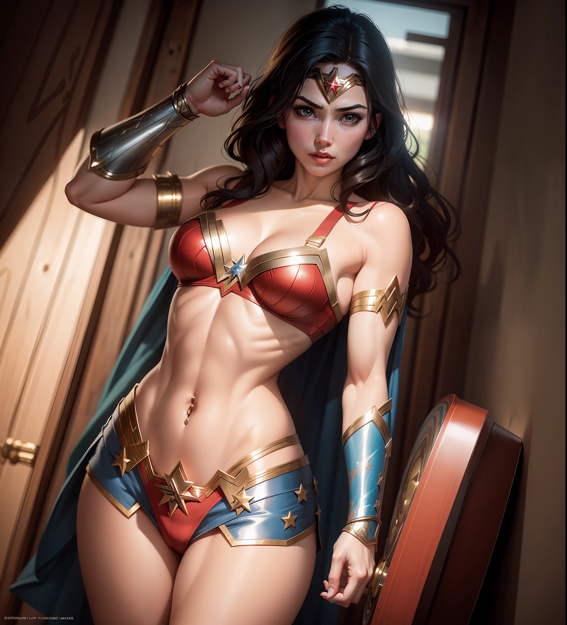 Wonder Woman hentai only if bra and navel piercing
