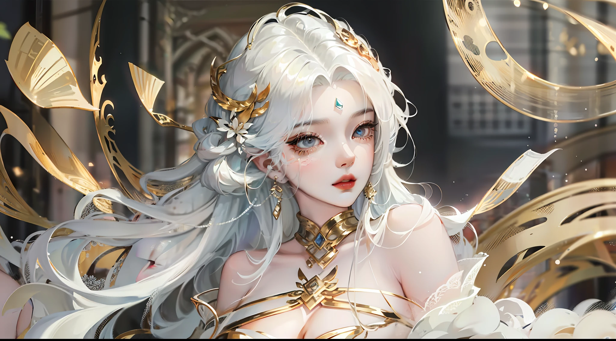 A very beautiful and moving woman. Her appearance is like white jade, her complexion is fair, her big bright and godly eyes have distinct features, and her face lines are smooth. Her hair was draped over her shoulders, black and shiny, and she looked very neat and soft. Her figure is slender and well-proportioned, curvy, graceful, exuding a charming atmosphere, full body, masterpiece, best quality, high detail, high quality, 8k