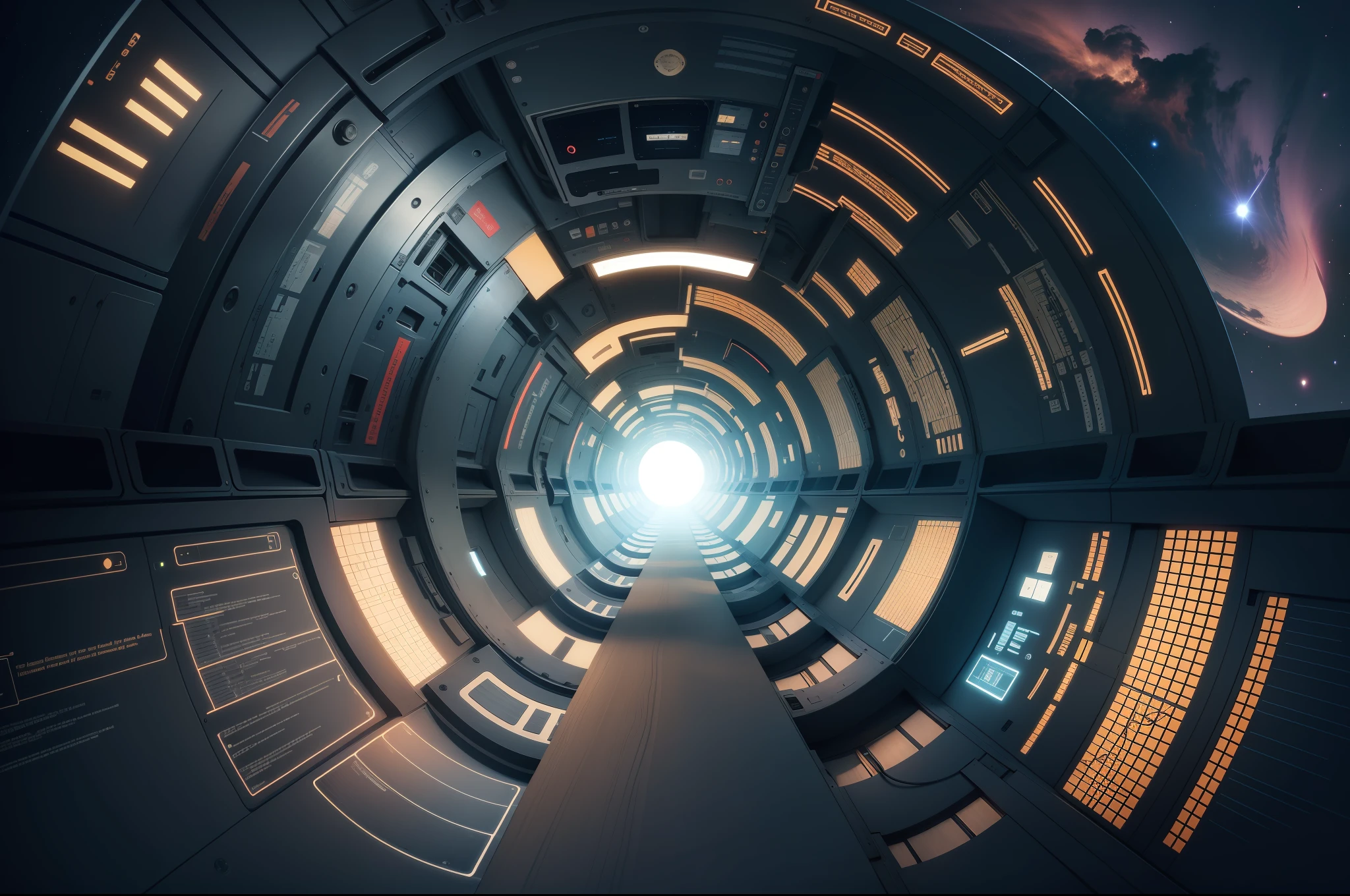 A space-time tunnel with a sense of technology