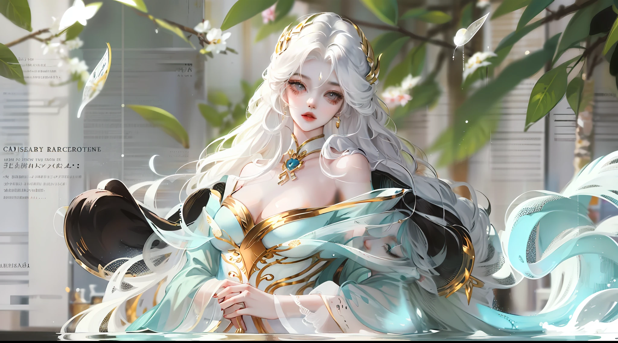 A very beautiful and moving woman. Her appearance is like white jade, her complexion is fair, her big bright and godly eyes have distinct features, and her face lines are smooth. Her hair was draped over her shoulders, black and shiny, and she looked very neat and soft. Her figure is slender and well-proportioned, curvy, graceful, exuding a charming atmosphere, full body, masterpiece, best quality, high detail, high quality, 8k