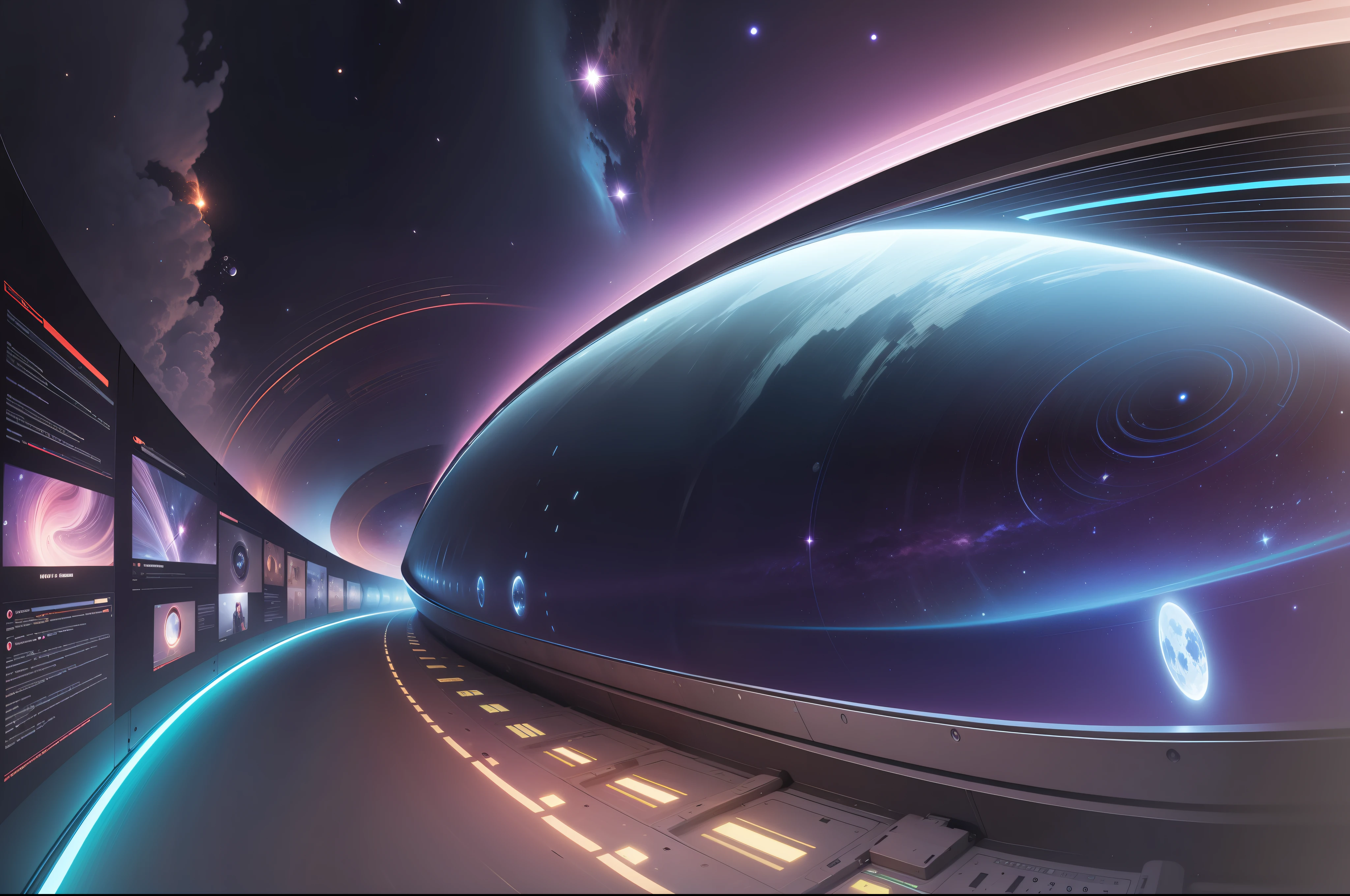 A space-time tunnel with a sense of technology