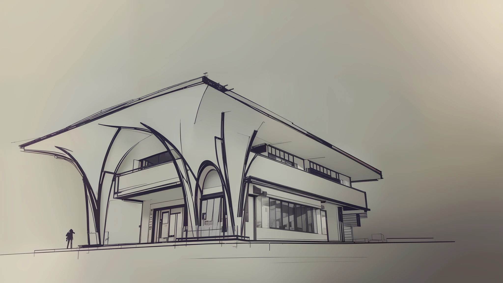 exterior architect   white color, material architect, --auto --s2