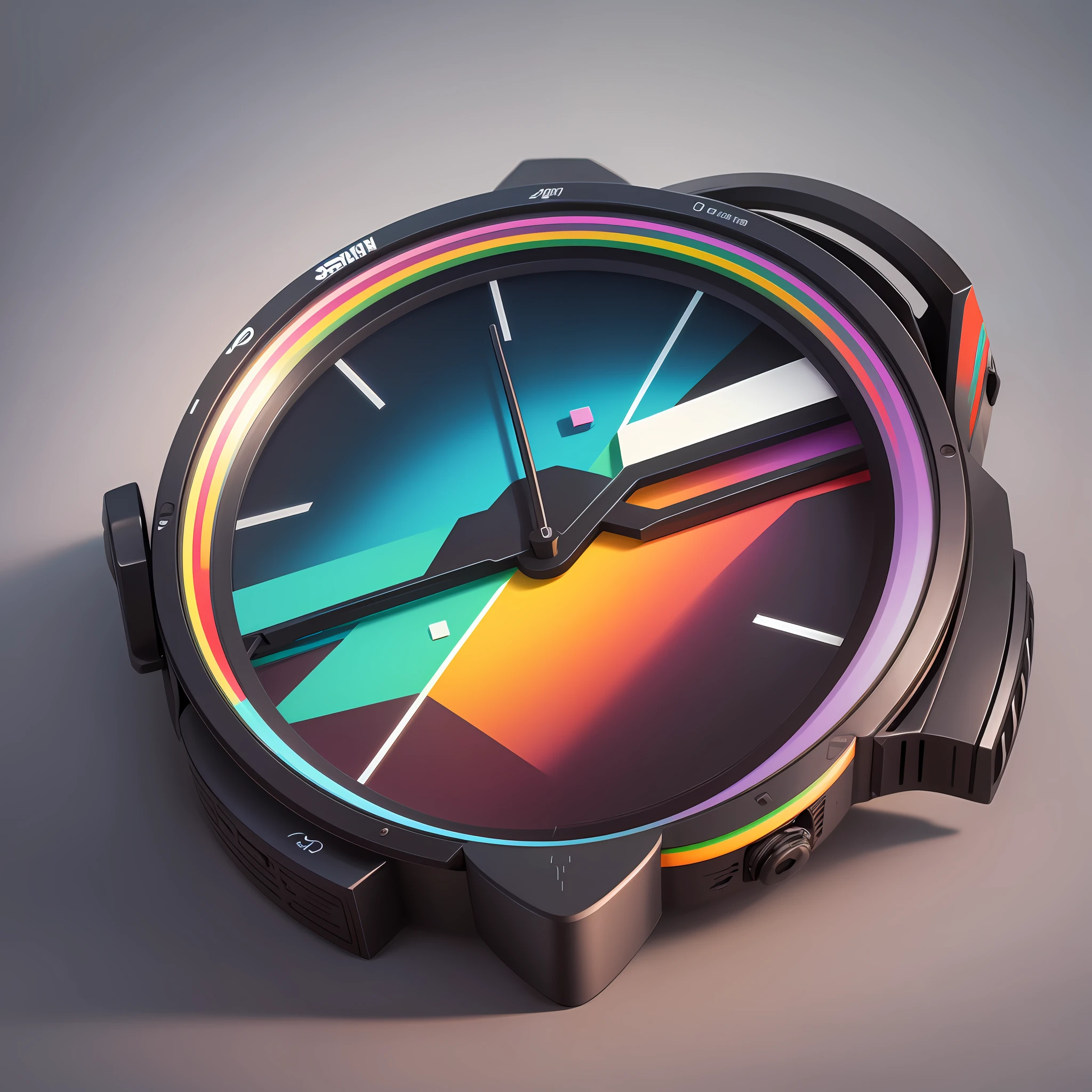 Minimalist vector, rainbow --auto --s2