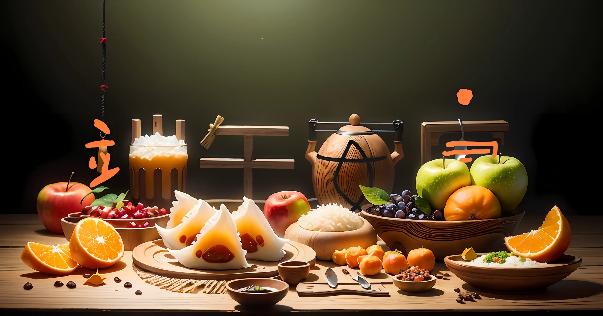 There are many different fruits and vegetables on the table, high quality food photography, food advertising 4 K, food styling, table full of food, traditional Chinese, food pellets, amazing food photography, hd food photography, food photography, strange ingredients on the table, food stylist, close-up food photography, professional food photography, shooting with Sony Alpha 1 camera, Ruiwu ankang, zongzi