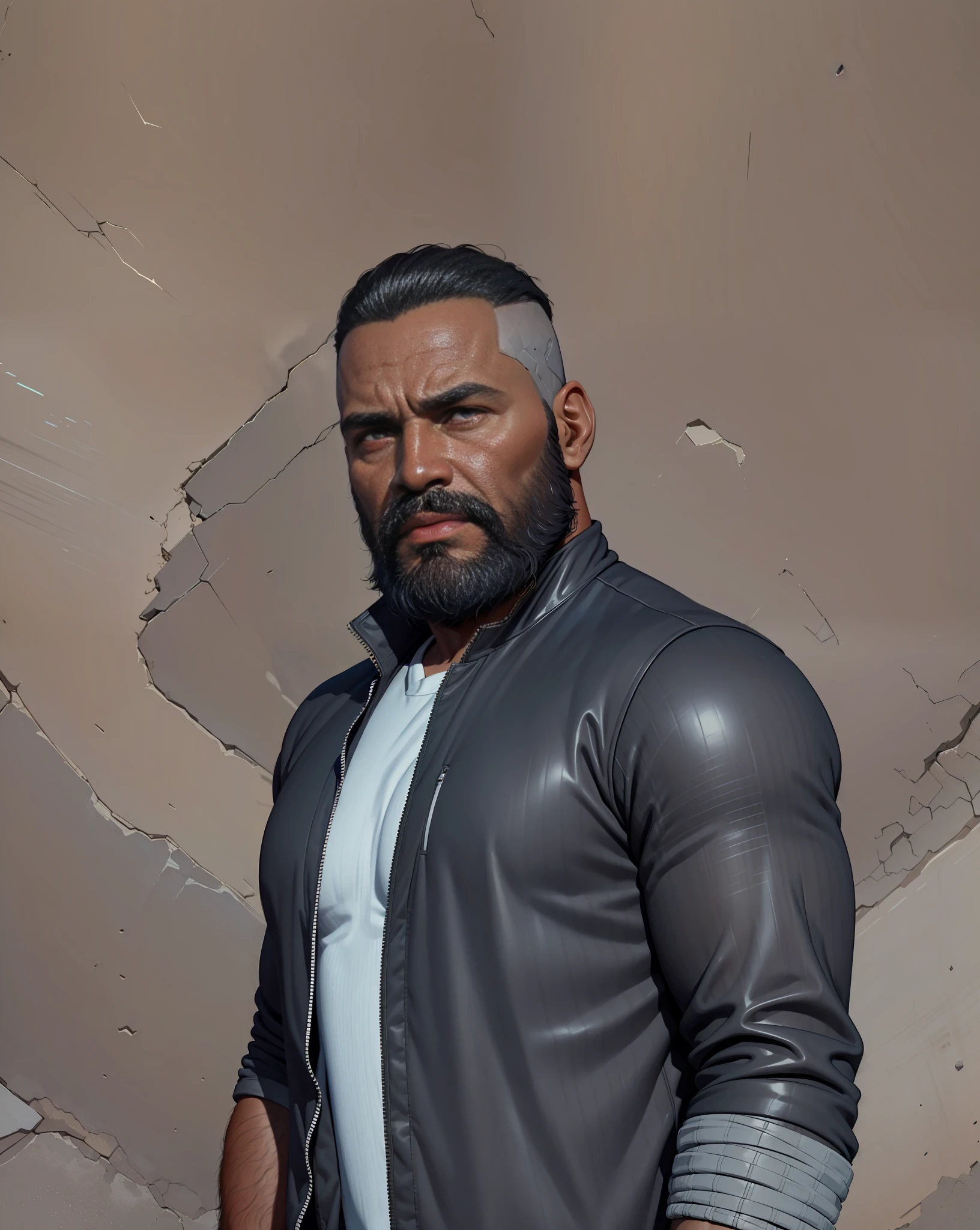 Marvel, Man with brown skin, realistically, dynamic lights, old, beard by making gray, full footage, (extremely detailed 8k wallpaper of CG unit), trend in ArtStation, trend in CGSociety, high detail, sharp focus, dramatic, realistic photo