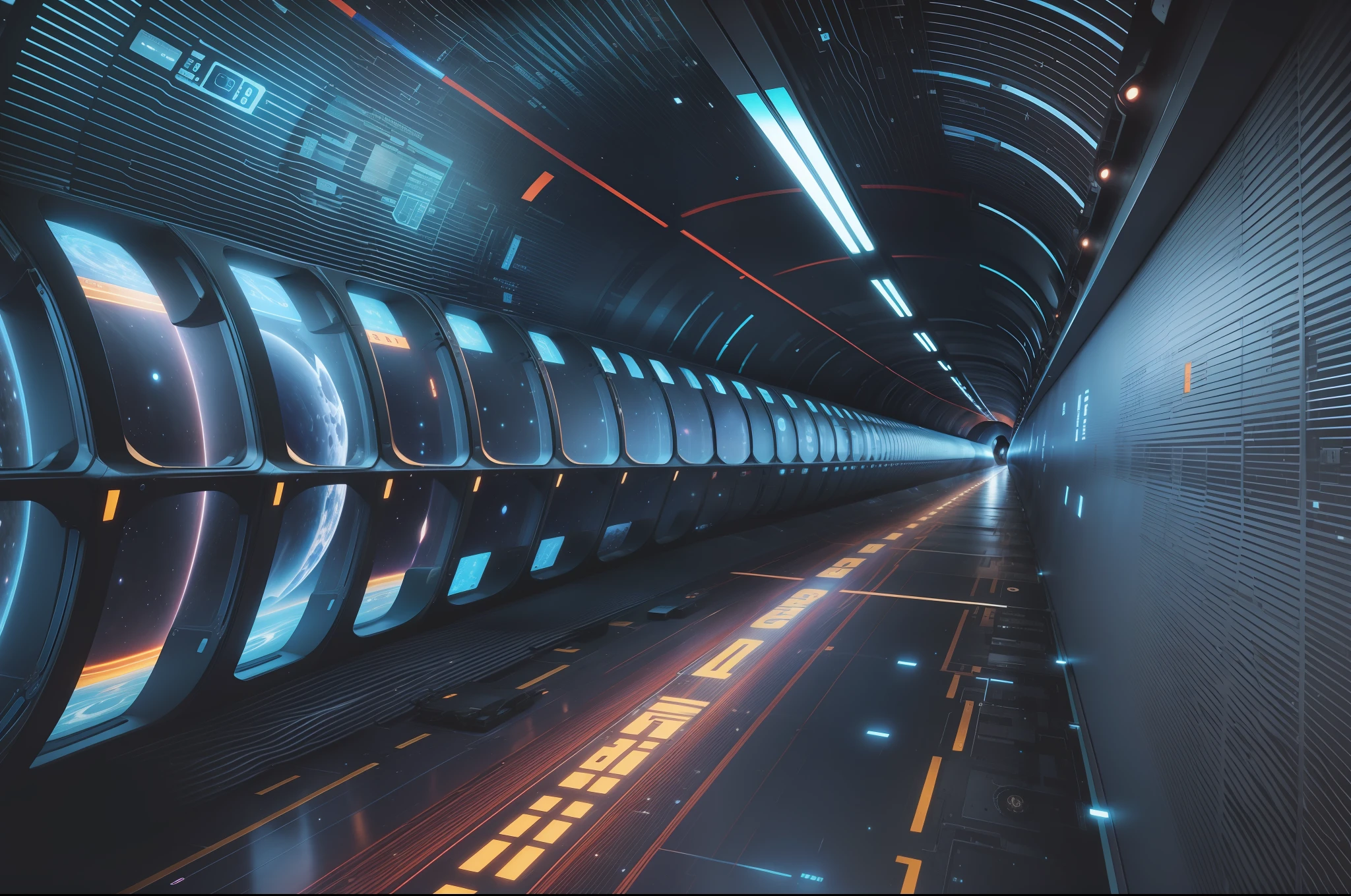 A space-time tunnel with a sense of technology