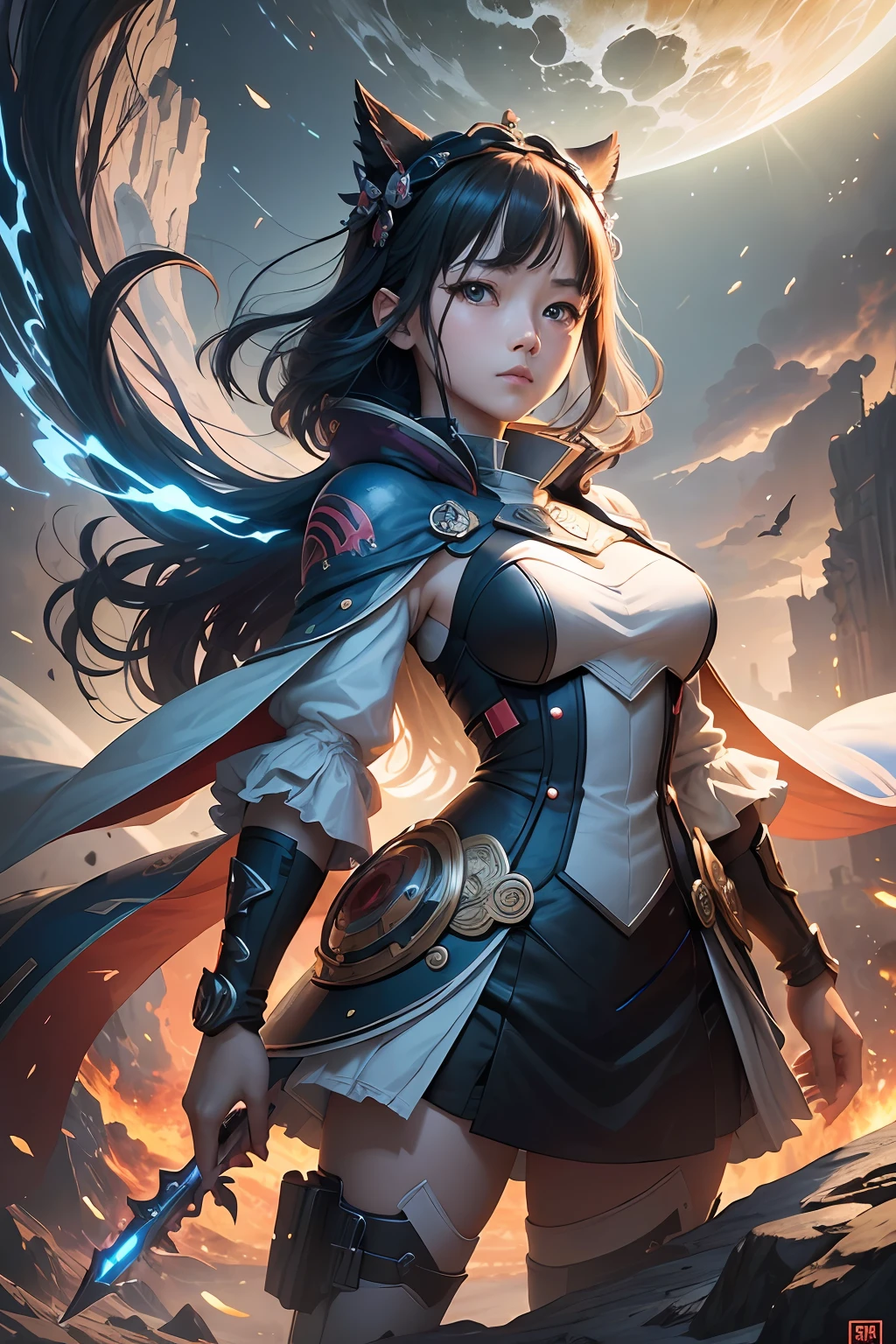 "(best quality),(ultra detailed),(masterpiece),illustration, crisis, Wang Yichun, decision, use power,fight, dark matter, protect Earth, adventure begins" --auto --s2