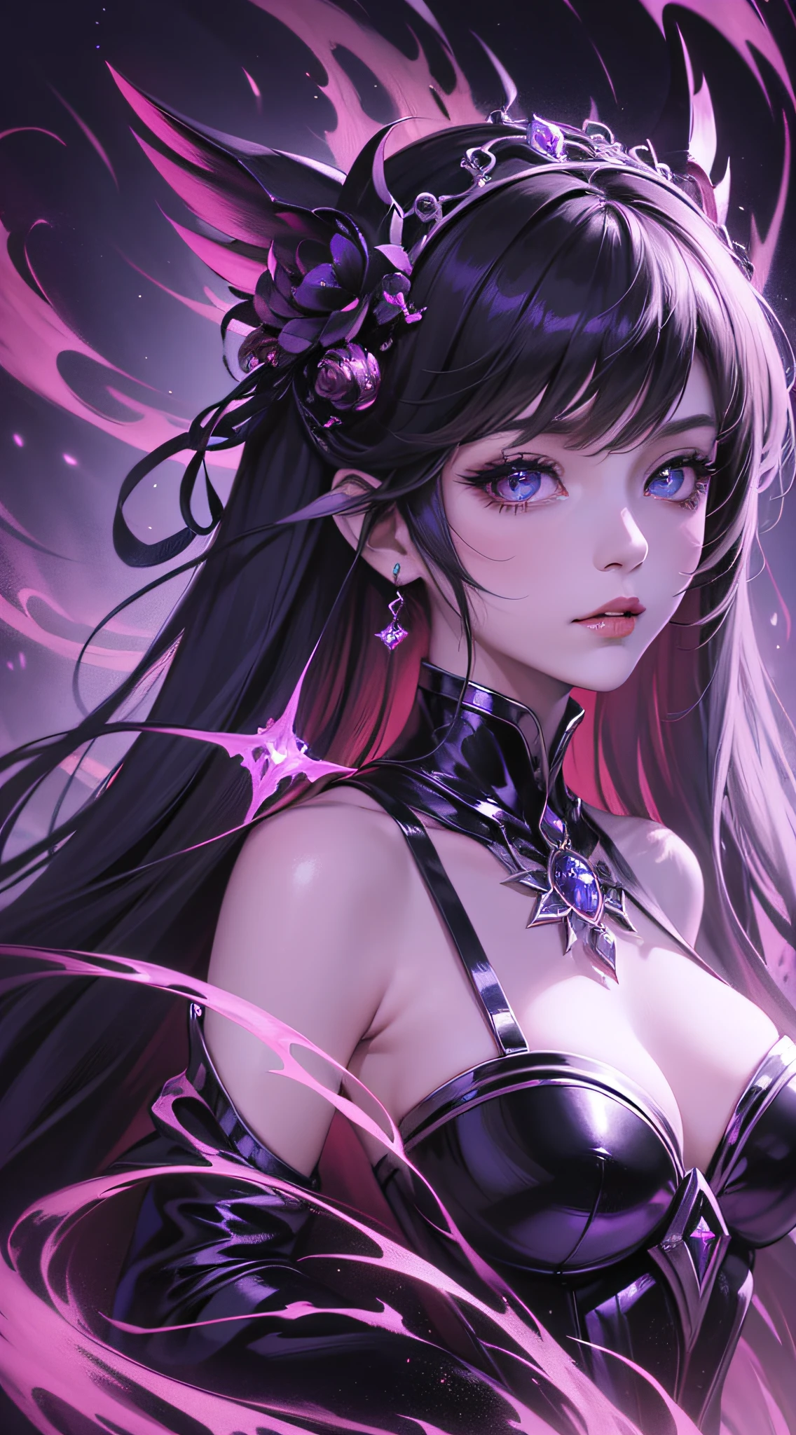 "The most powerful final boss in Eldon's ring, queen dream concept, dark fantasy, the most beautiful serene face, and most importantly aura, omnipotence, mysterious eye, brim atmosphere, cinematic, hyperdetail, dark theme (3:4 aspect ratio, original style, automatic impressionism, second color scheme)"