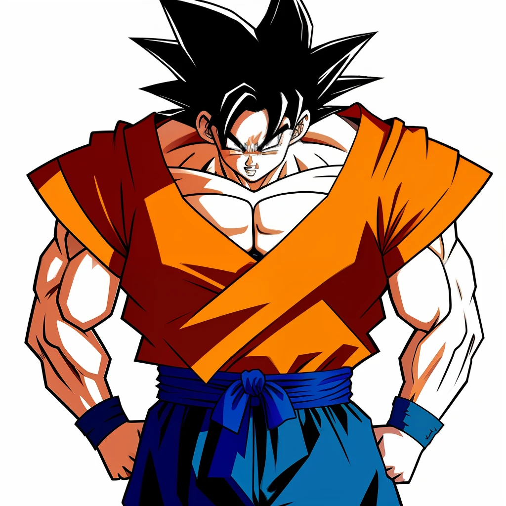 Goku with the shirt of the international of the big south turned into superior instinct