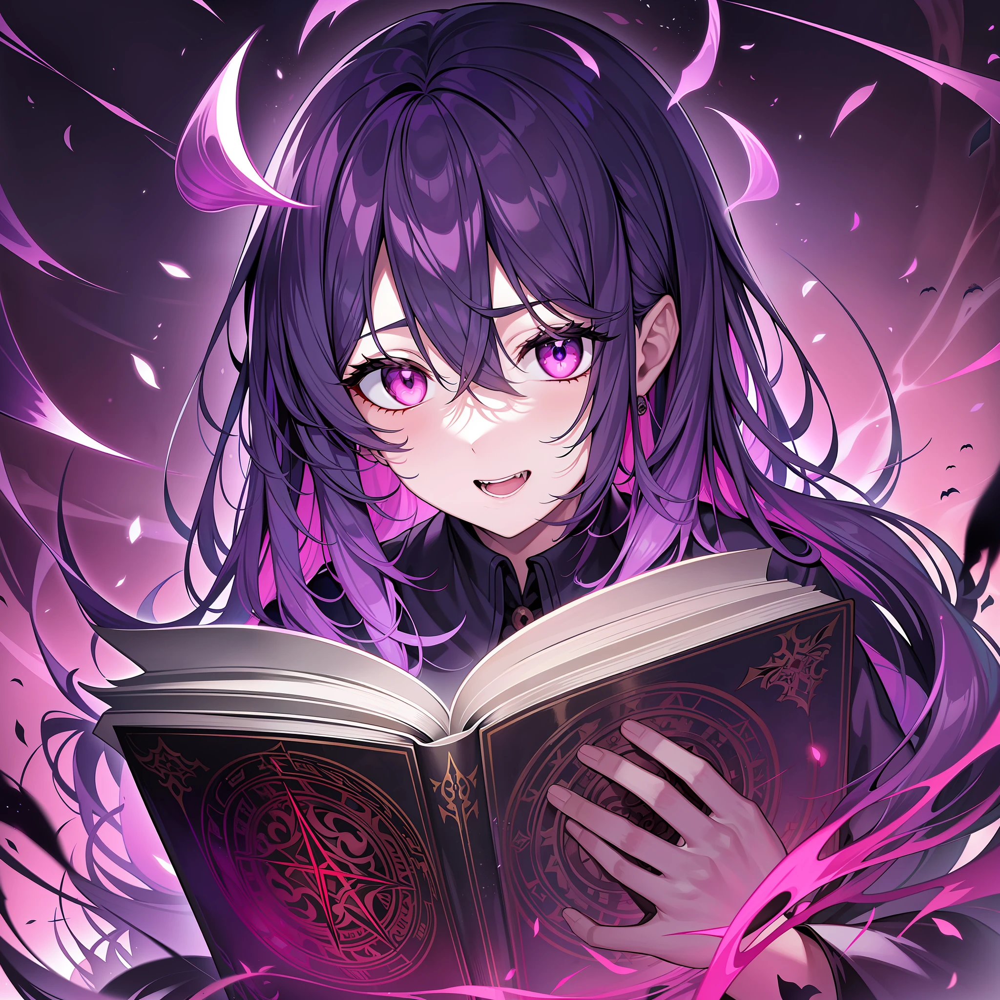 In this picture full of dark atmosphere, an evil magic book looks extremely terrifying and terrifying.
The magic book was placed on a table shining with blood-red light, appearing extremely majestic. The surface of the book is covered in silver, engraved with many strange symbols and incantations, and each letter exudes an evil energy, as if to challenge people.
The book details different magical spells in different fields, including various evil spells, which make people smell different. Patterns and symbols of various shapes and textures jump between the pages, and as far as the eye can see, it is all strange.
The whole picture is shrouded in a dim purple and blood-red light, which makes people involuntarily feel a gloomy and fearful. In the background is an empty room, and this eerie magic book seems to become the only existence in the room.
In such a terrifying scene, this evil magic book is shown strangely and obviously. It gives a spooky and dangerous feeling, as if you are in a spooky haunted house. This evil magic book is a symbol of uncontrollable power, giving people an infinite grayness and terrifying reverie.