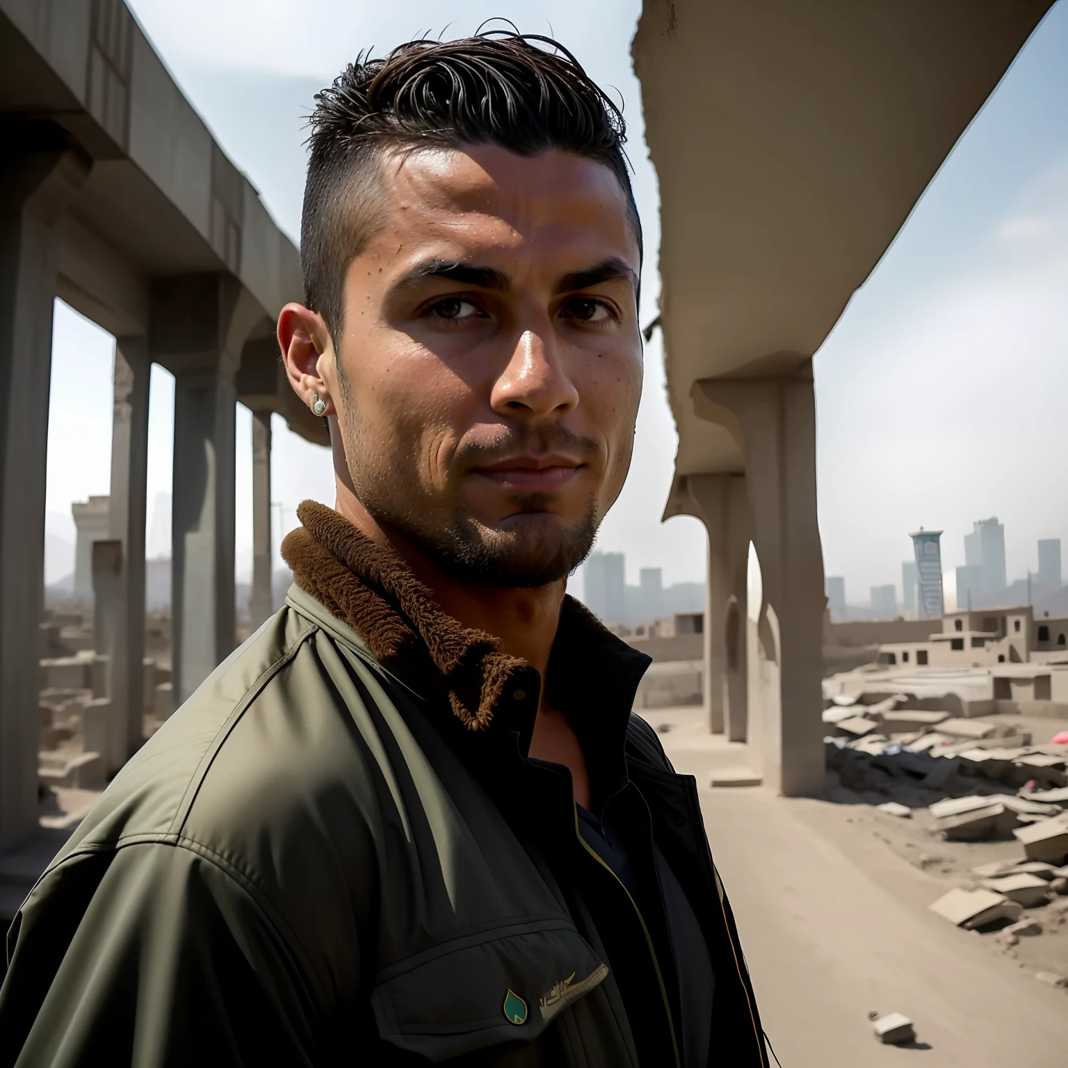 Cristiano Ronaldo in Kabul, Afghanistan, near Abdul Rahman Mosque
