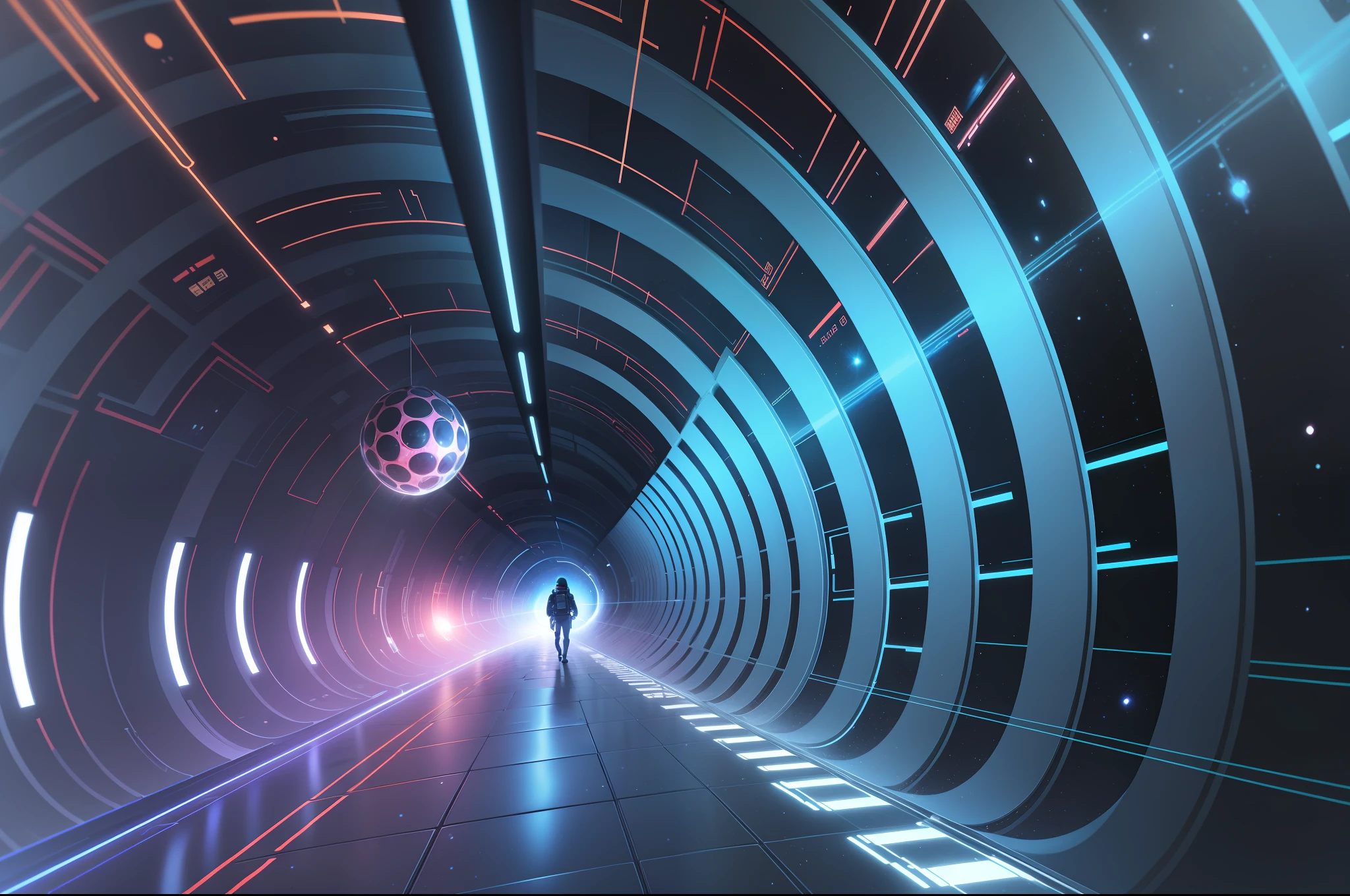 A space-time tunnel with a sense of technology