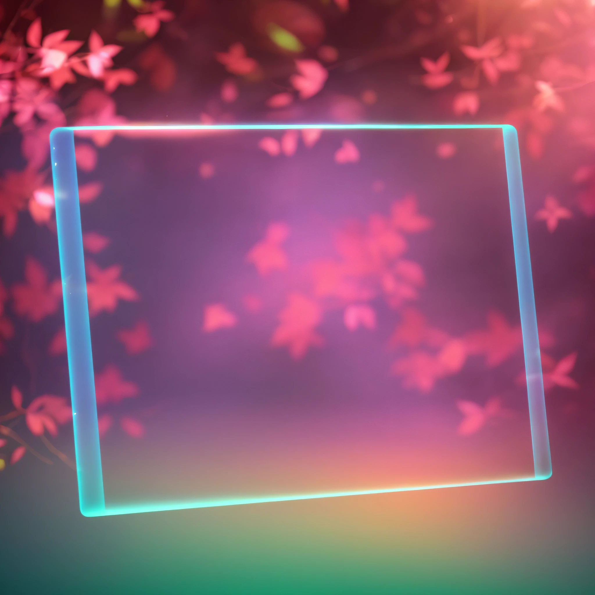 Add background to the original image Masterpiece, the best quality, the most beautiful reflection, the best reflection effect. (Abstract Illusion Background), (Best Quality), (Best Illustration), (Best Shadow) Glow Particle Effect, (Natural Elements), (Jungle Theme), (Leaves), (Branches), (Firefly), Butterfly, (Delicate Leaf), (Glow), (Particle Effect). , isometric 3D, Octane rendering, ray tracing, super detailed