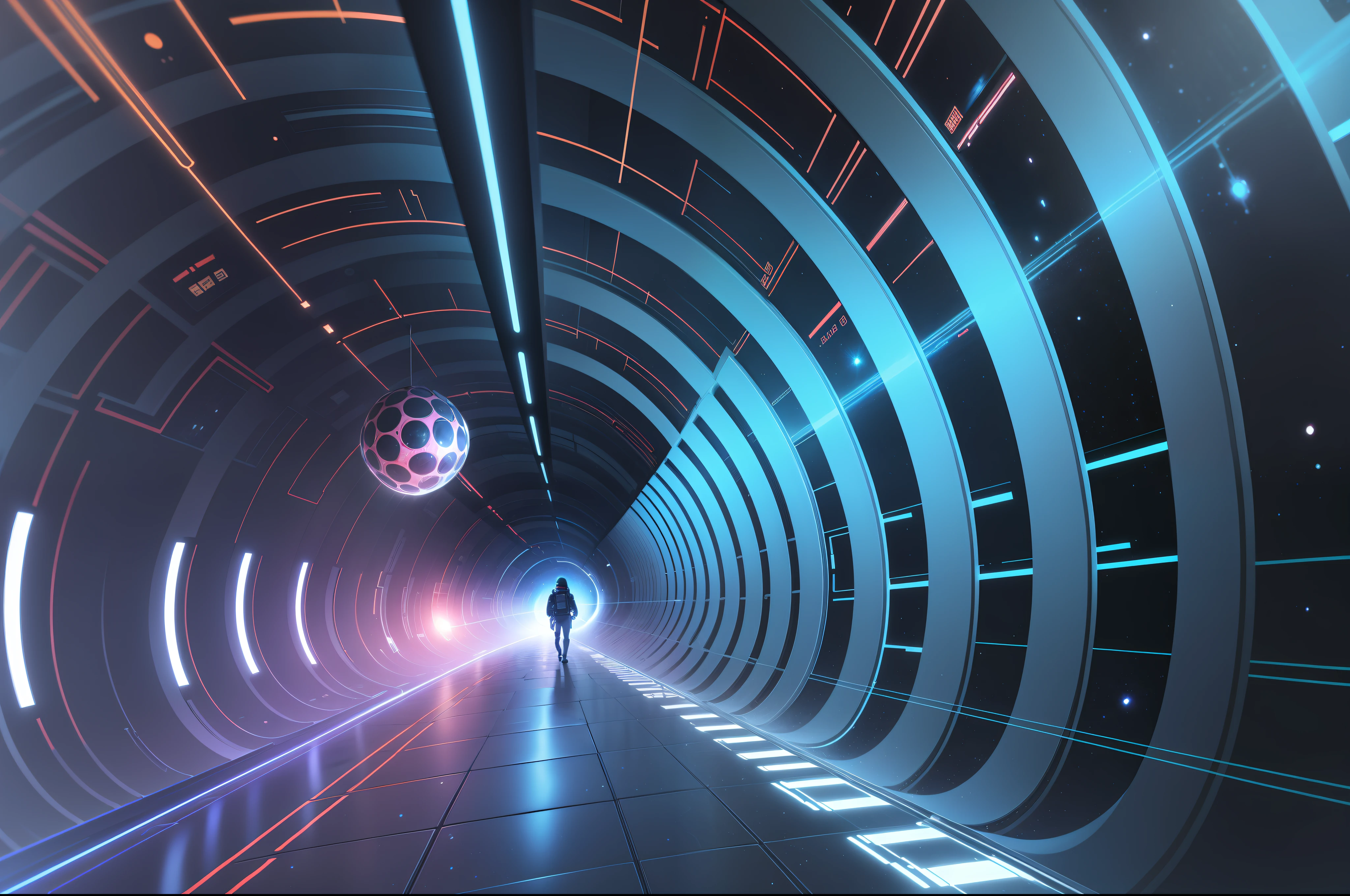 A space-time tunnel with a sense of technology