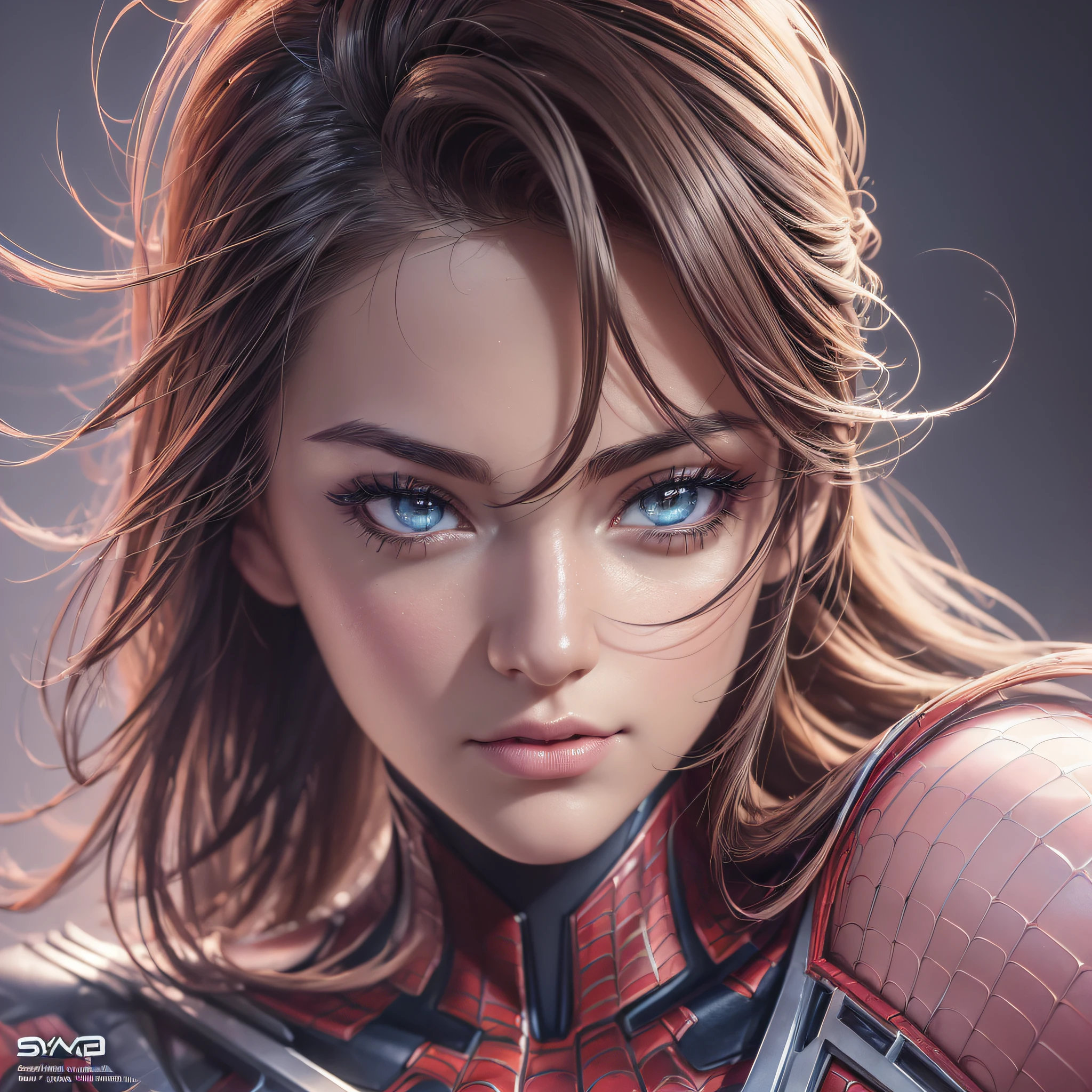 (Award Winning Digital Artwork:1.3) of (Sketch:1.3),(Energetic:1.3) Spidey, EmmaRob,CGSociety,ArtStation,(Saturated:1.3),(close portrait:1.3),(Feminine:1.4),(beautiful:1.4),(attractive:1.3),handsome,calendar pose,perfectly detailed eyes,studio lighting,thematic background --auto --s2
