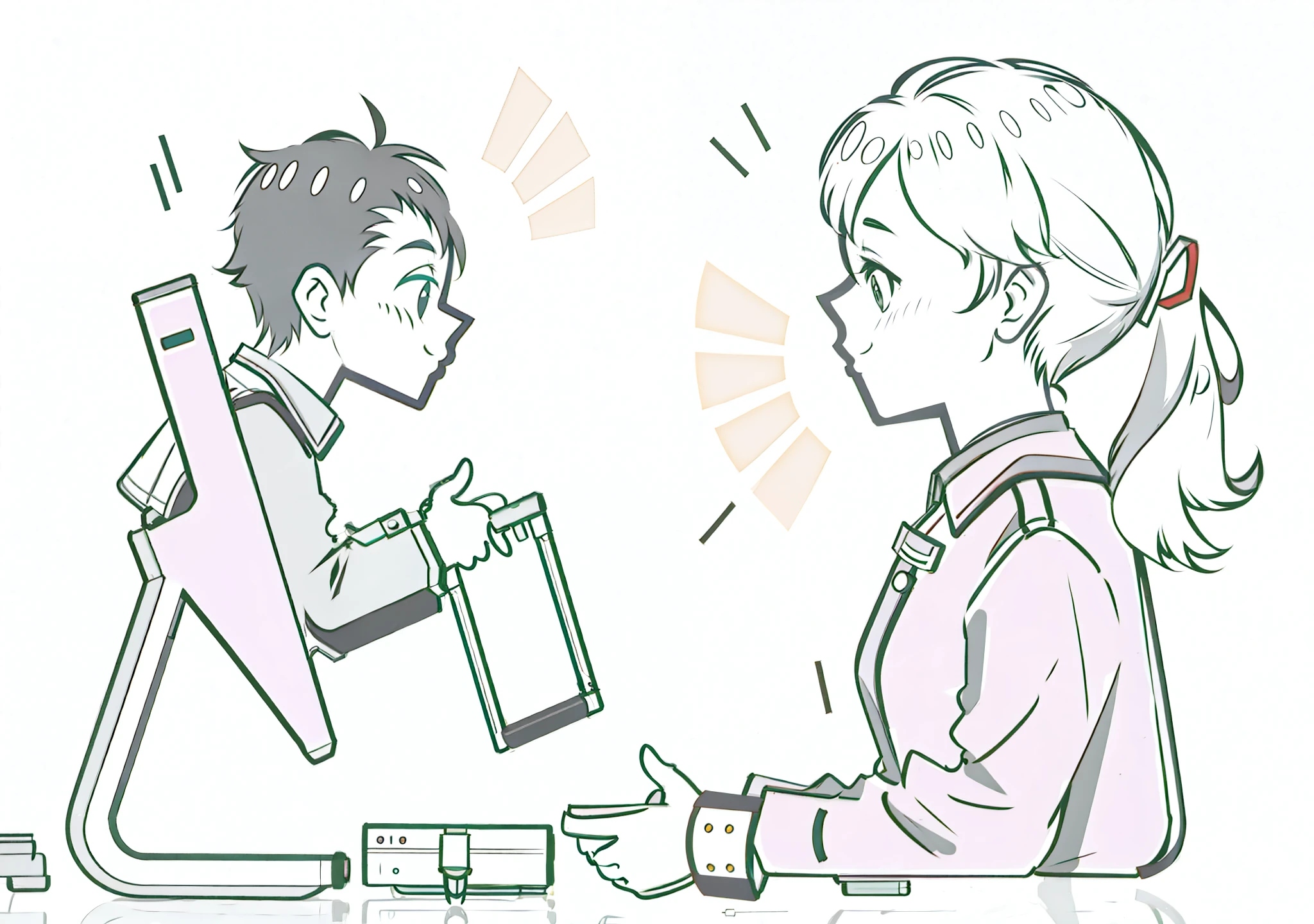 Simple and smooth line art, high quality