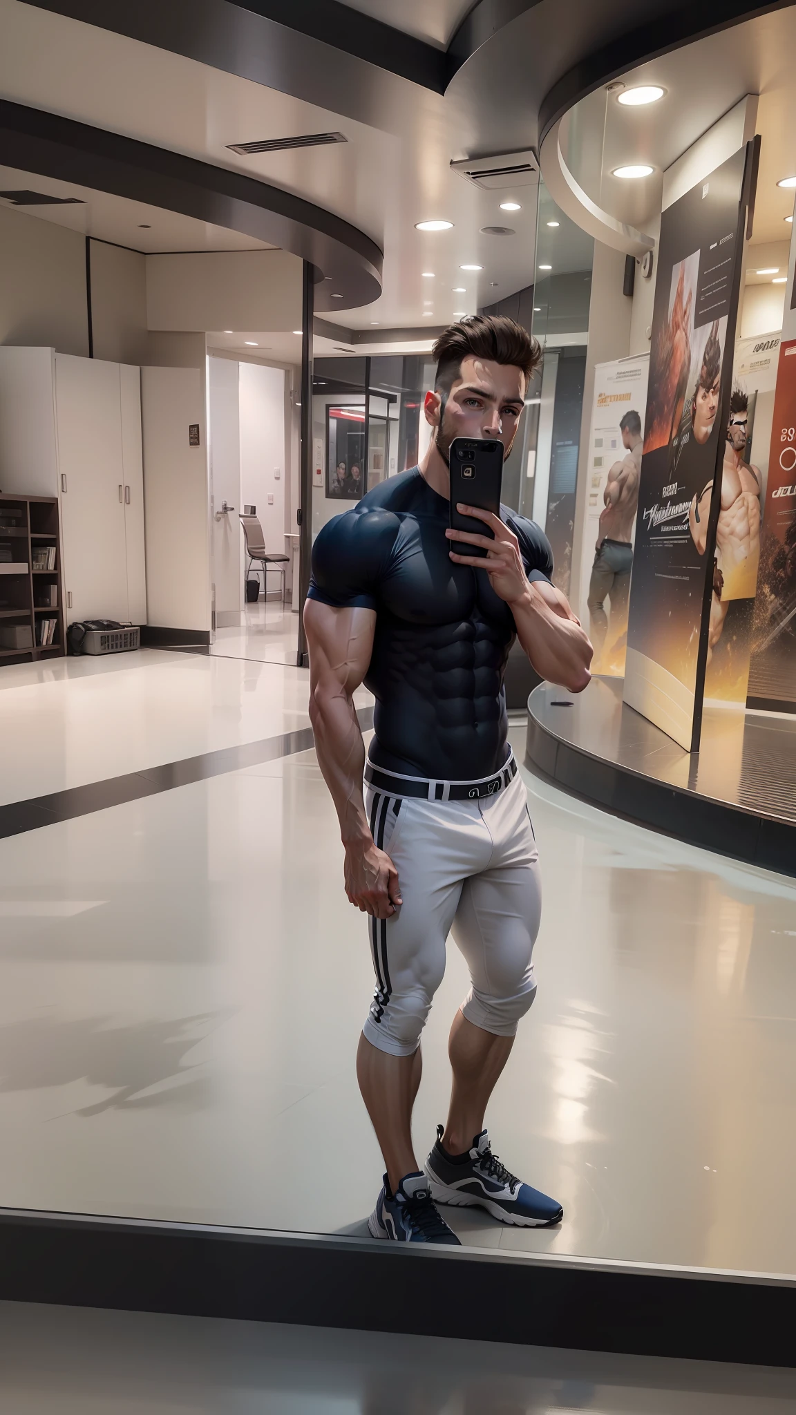 Beautiful muscular man, 4k, 8k, hyper-realistic