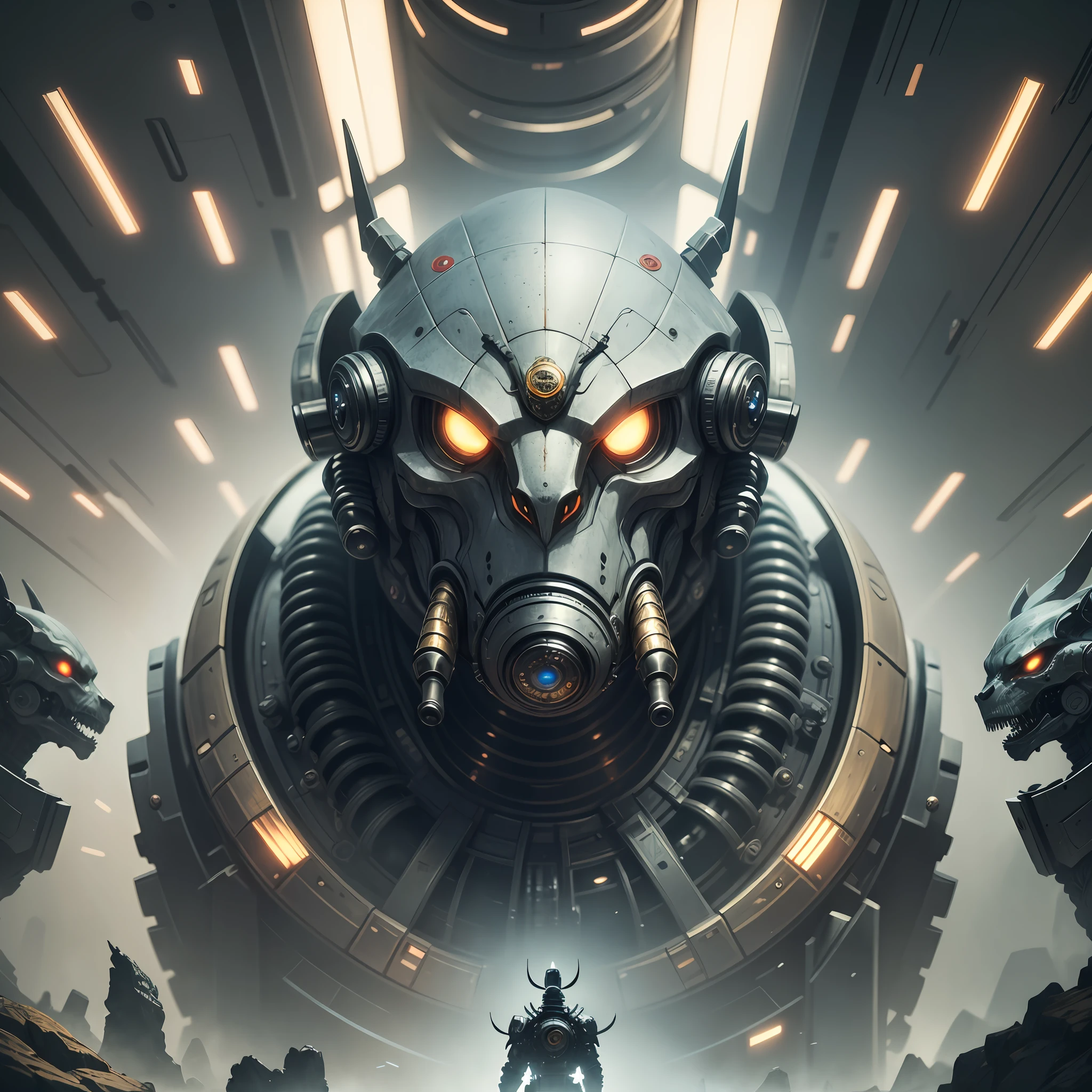 Zodiac, bizarre, mechanical, sci-fi, mysterious, anthropomorphic, real, detailed --auto --s2