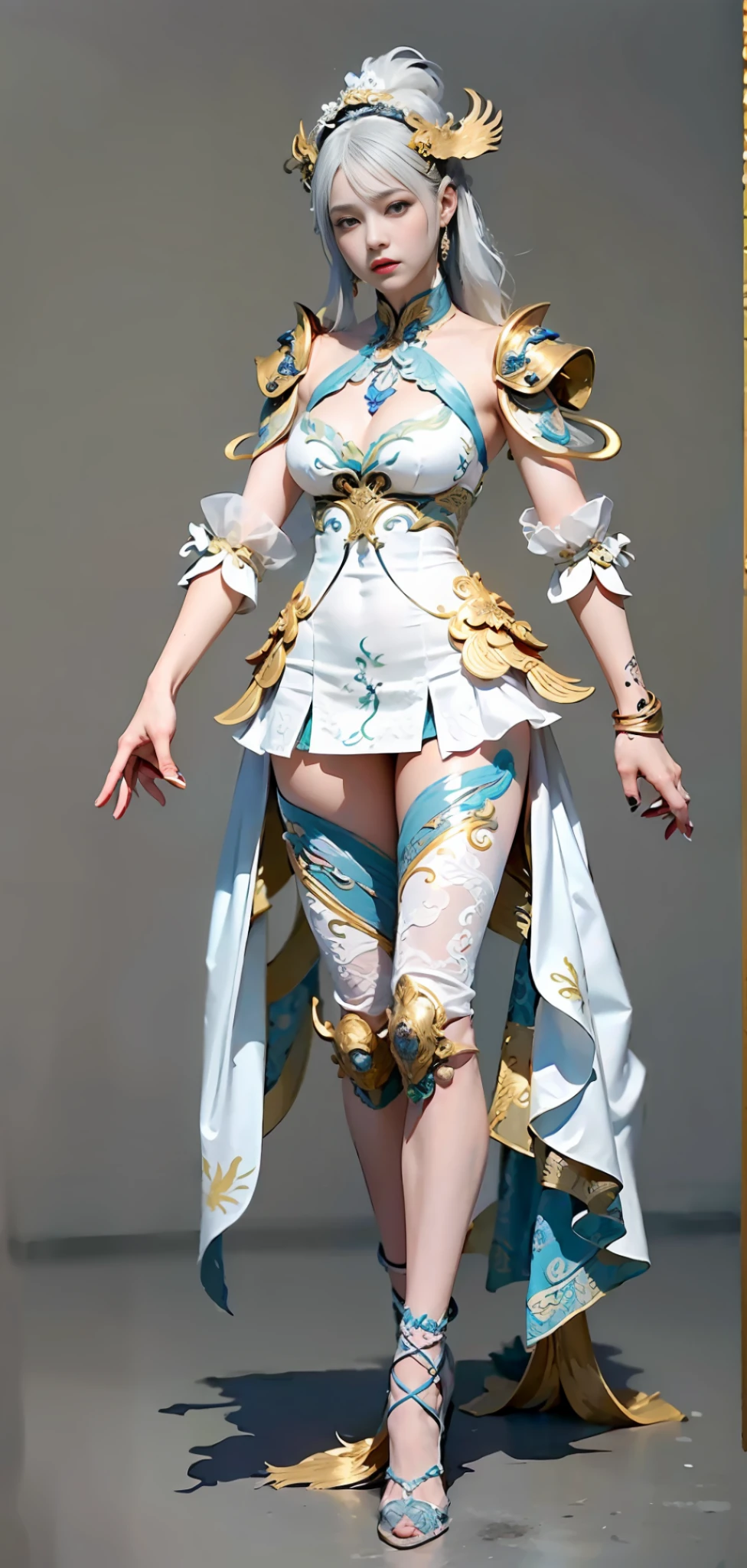 (Masterpiece), (Top Quality), (Very delicate), (Illustration), (Very delicate and beautiful), (Dynamic Angle), Gold and White Highlights, (Legendary Chinese Dragon), Anthropomorphism, Chinese Dragon, (Intricate Details) (Beautiful and delicate eyes), Delicate face, Half-body close-up, Messy floating hair, Messy hair, Headdress, (feminine and lovely), Focus, (Fantasy style), Golden and white clothes, (Intricate details), 20, City background, Night sky, Aviator