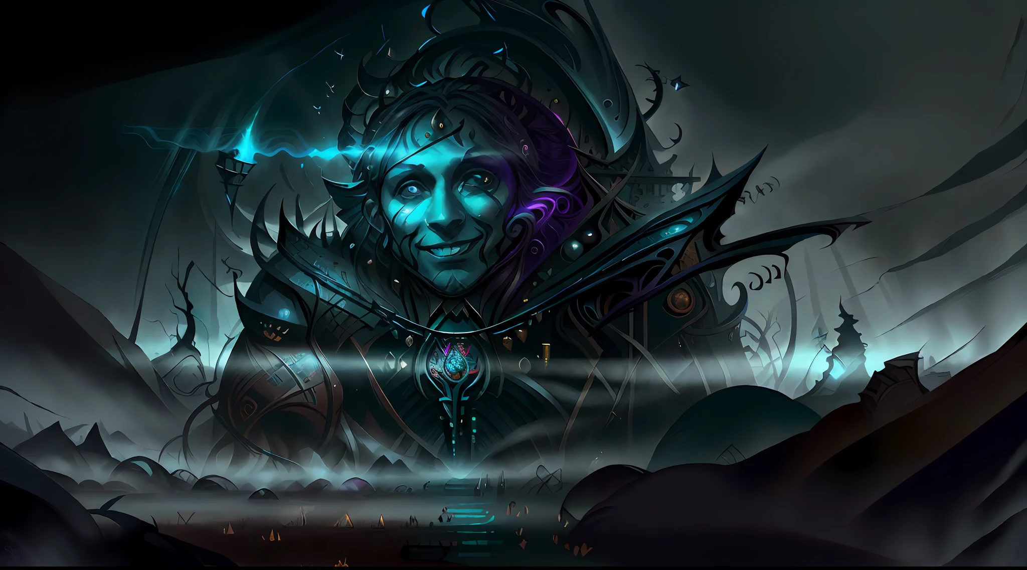 ((masterpiece, best quality, high quality)), 1boy, ((digital painting)), ((Gatekeeper of prompts)), (Gatekeeper, Key, Portal), Fantasy, Fine Art, Digital Art, (magic, mystery, ethereal), unique style, high texture, Intricate details, vivid colors, ((JRR Tolkien, Salvador Dali, Brian Froud)), absurdres, (Dynamic Pose, Vigilant Stance), Fantasy Art, Magic, Protector, Surreal, symbolic, (evil smile, smile),
