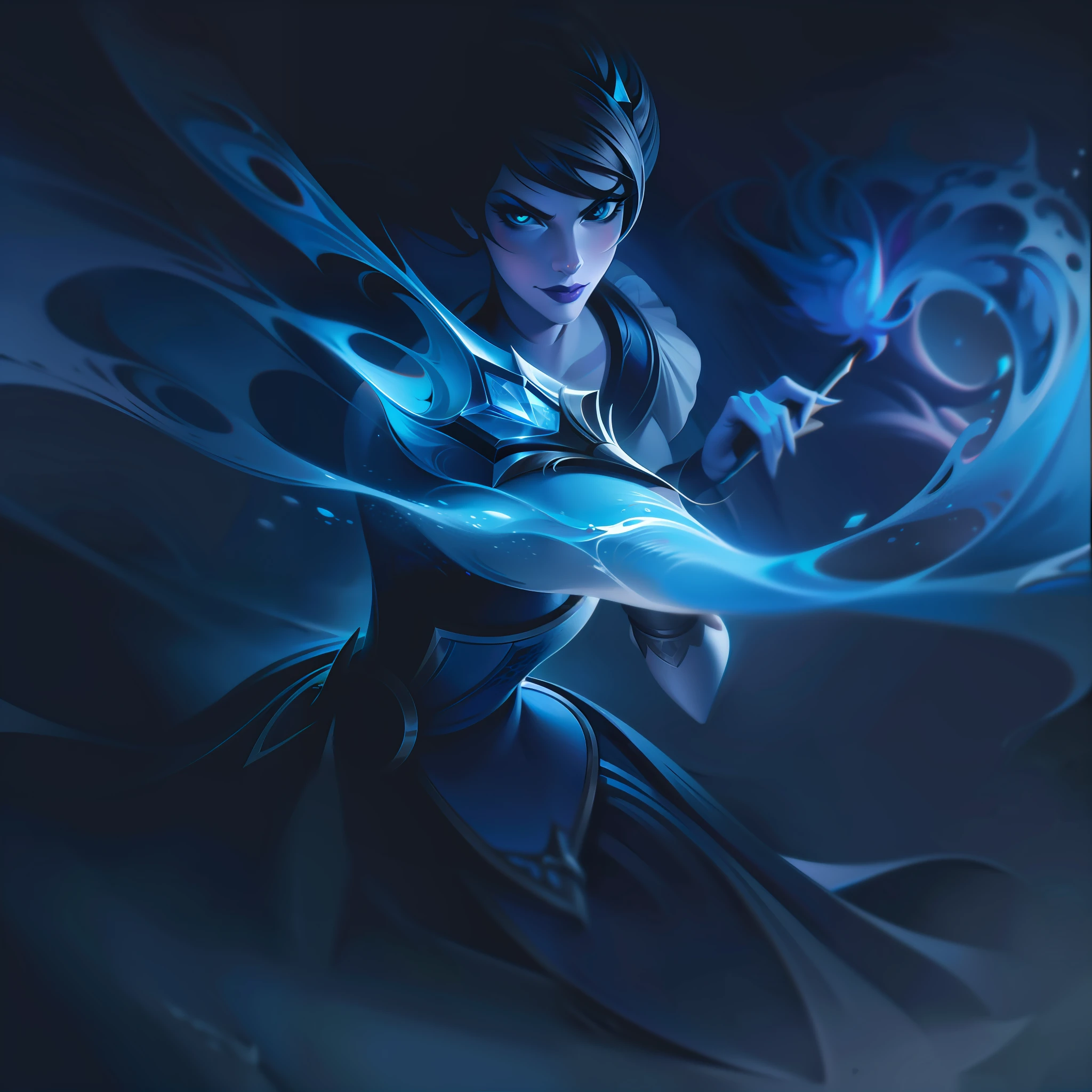 cinderella assassina, splashart, splashart from League of Legends, art, brush stroke, masterpiece, 8k, ultra detailed, HD