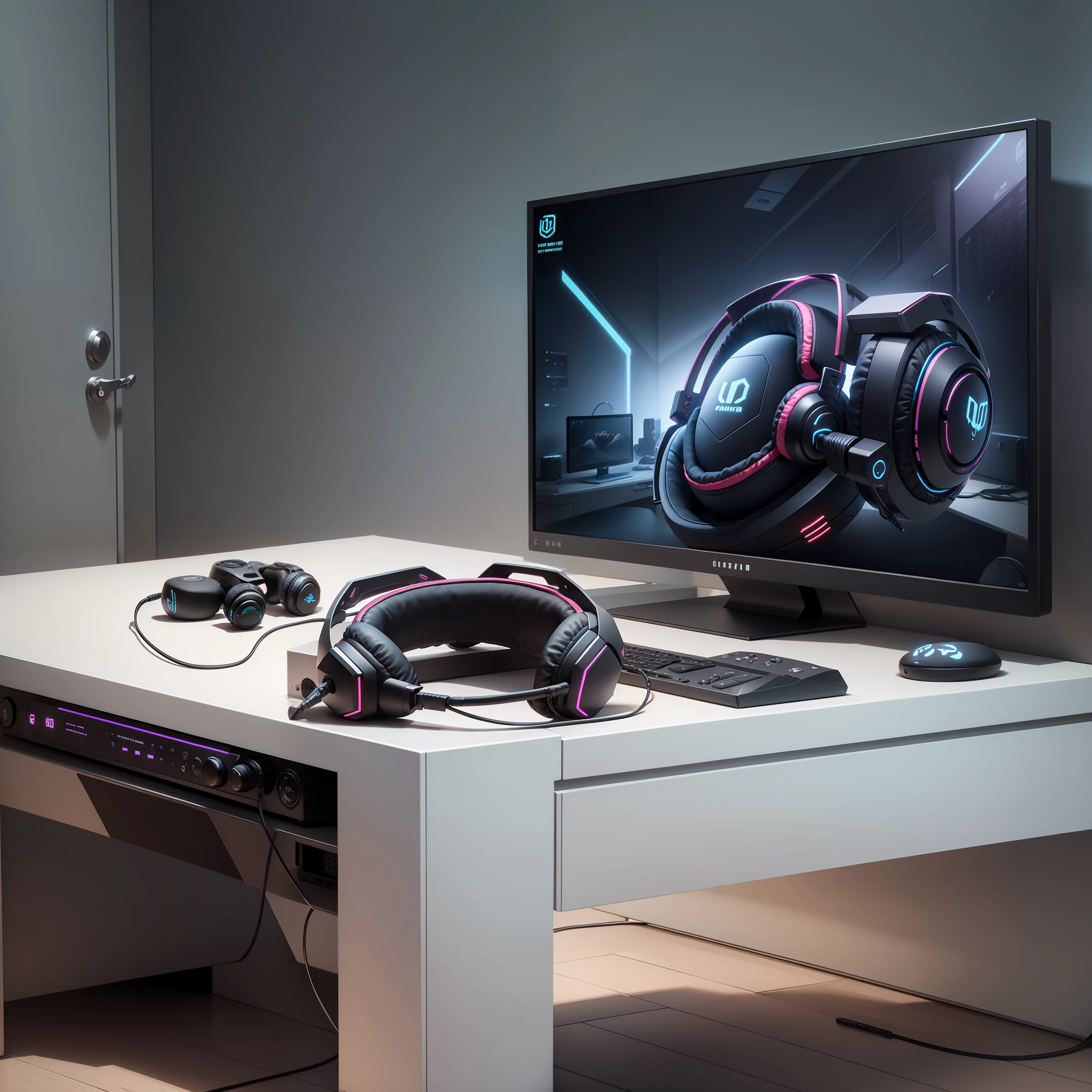 Game streaming, Stylish rooms, Headsets