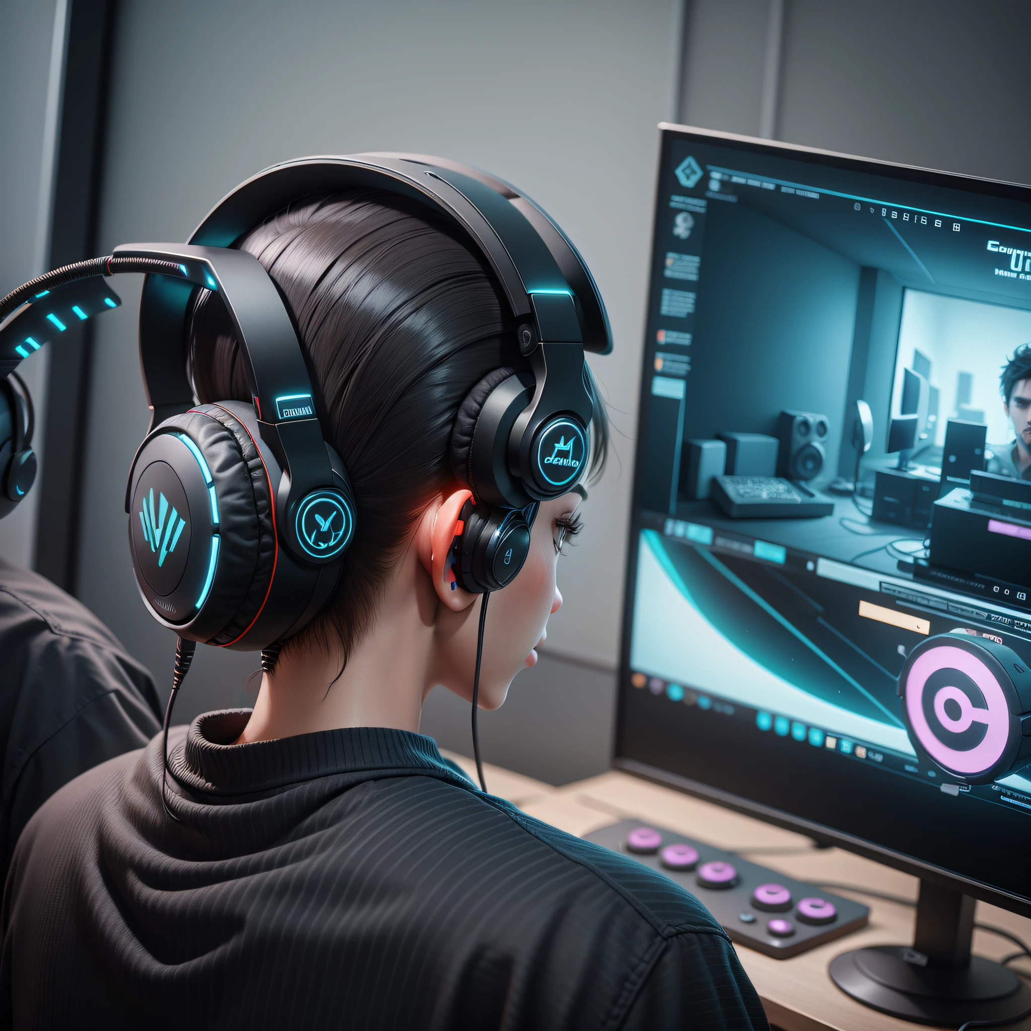 Game streaming, Stylish rooms, Headsets