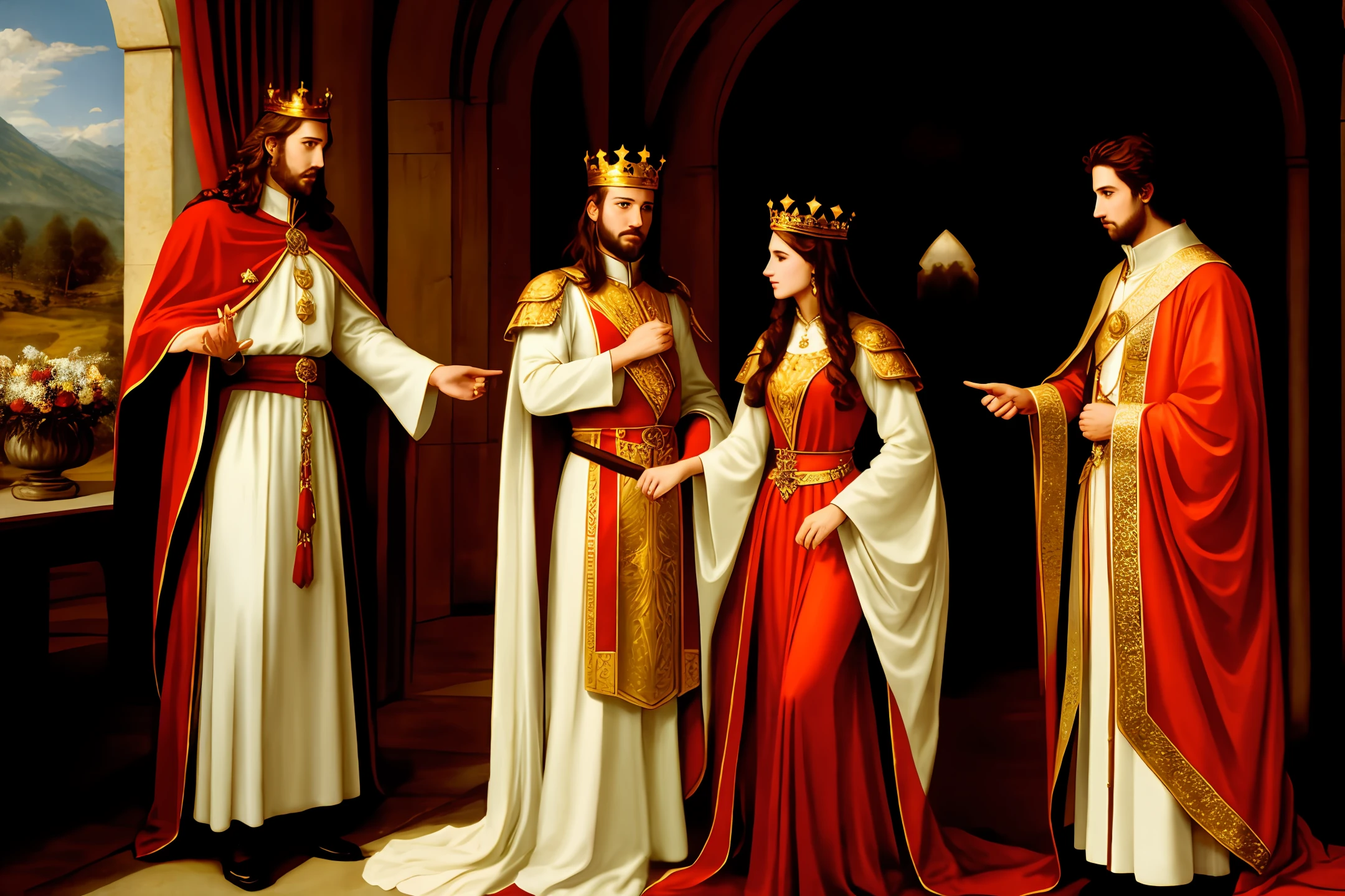 The king glorifies the great maiden
