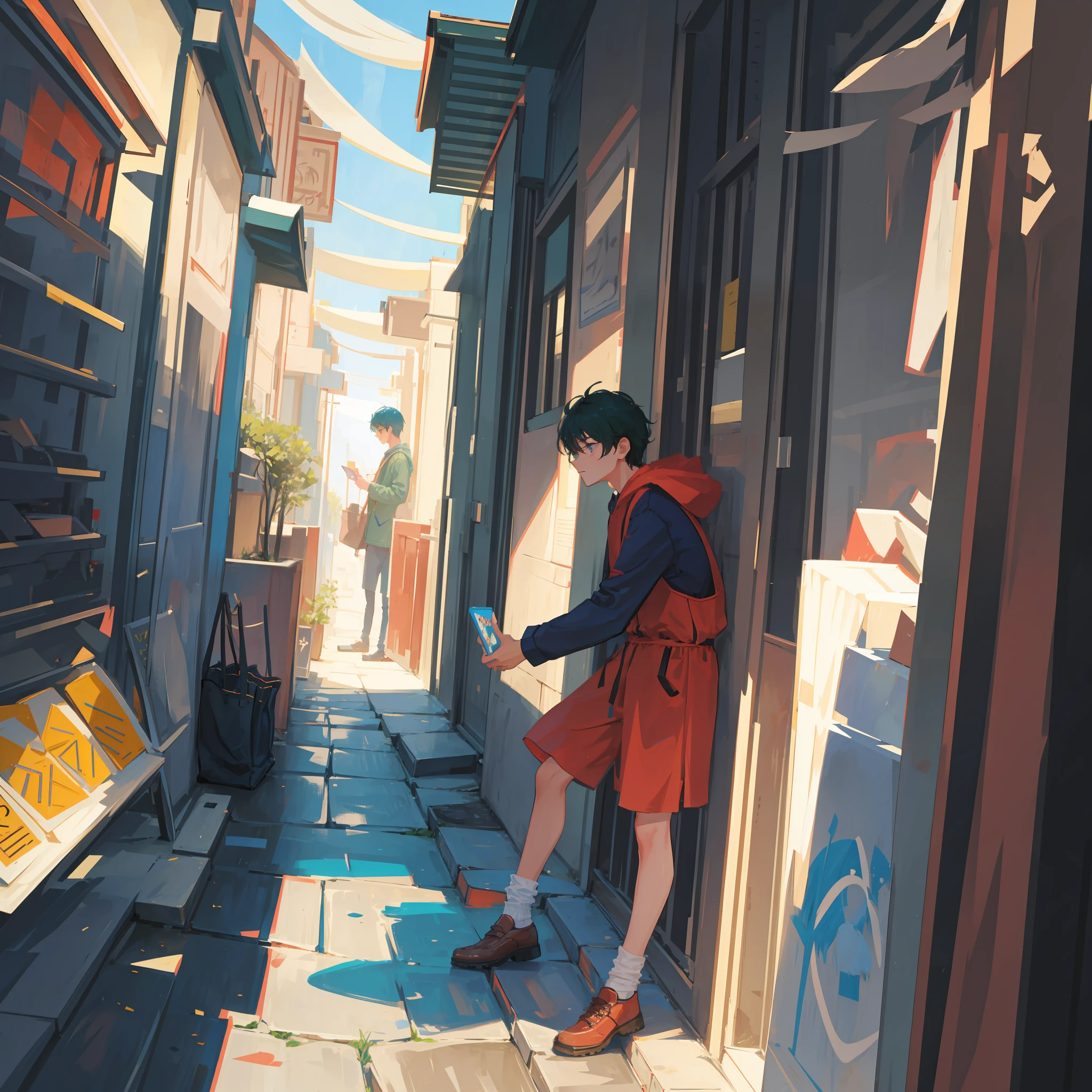 A boy who is a prodigy in the art of swordsmanship, but struggles with social anxiety and finds it difficult to interact with others outside of battle.